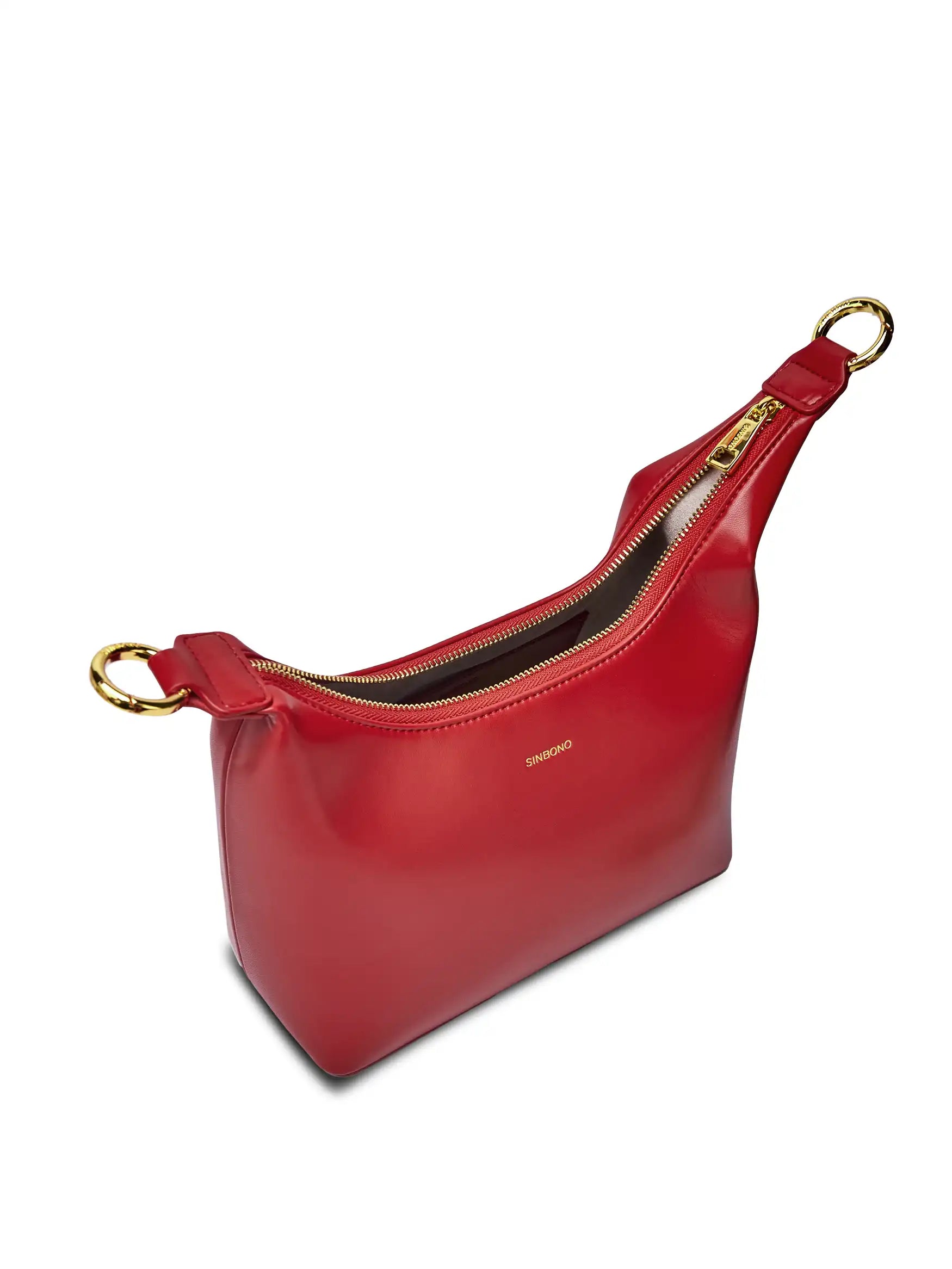 Vienna Top Handle Shoulder Bag - Red