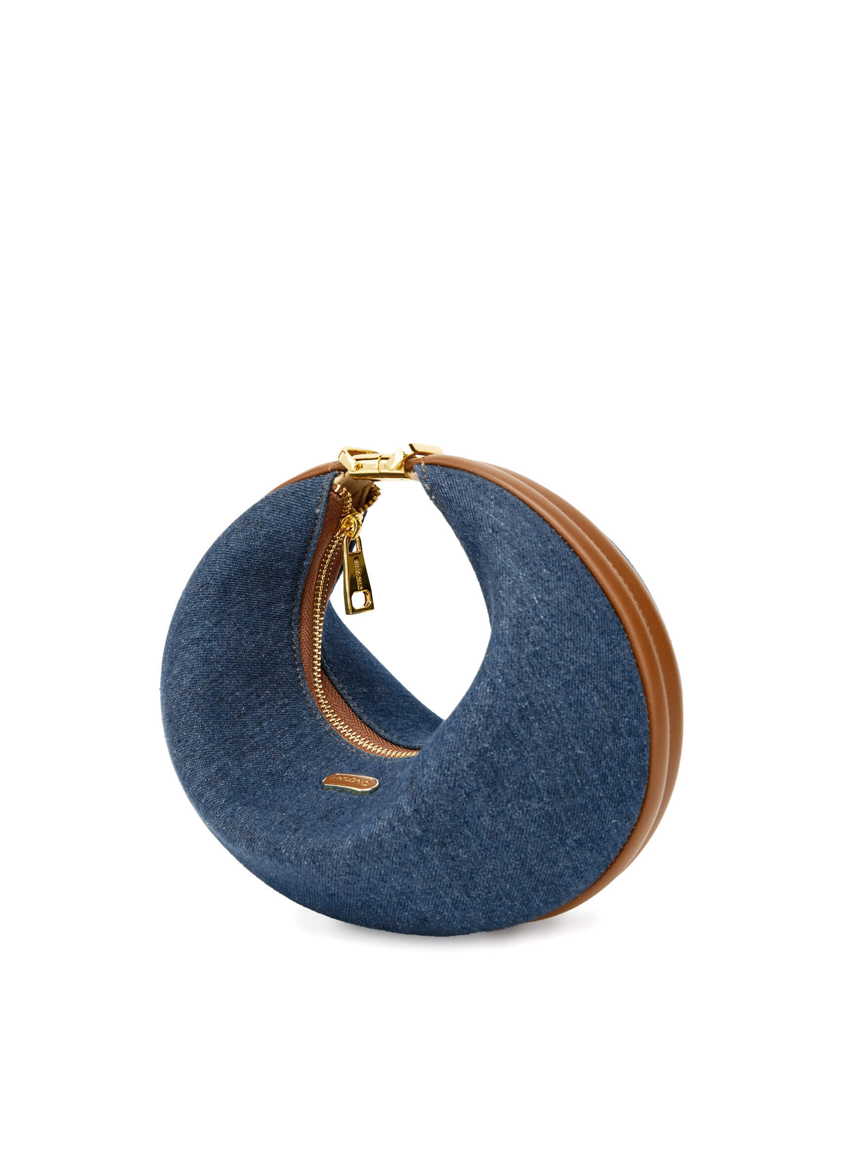 Zoey Shoulder Crossbody Bag - Dark Blue&Brown
