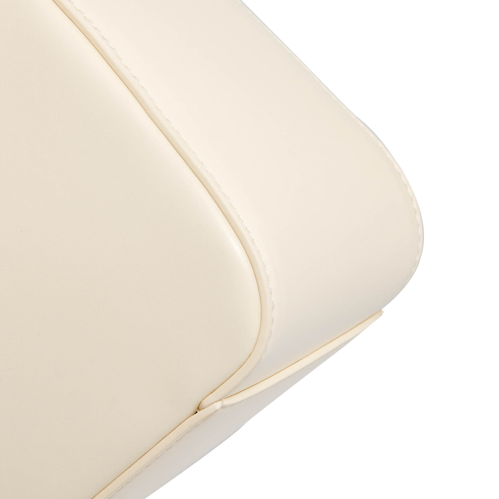 SINBONO Square Shoulder Bag Ivory - Faux Calfskin Leather Bag