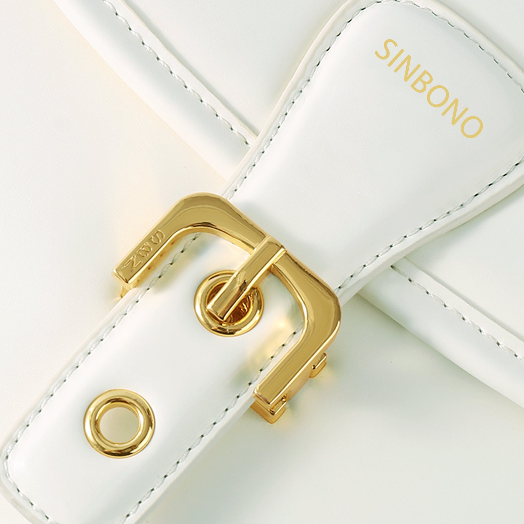SINBONO Medium Fiona Vegan Handbags White