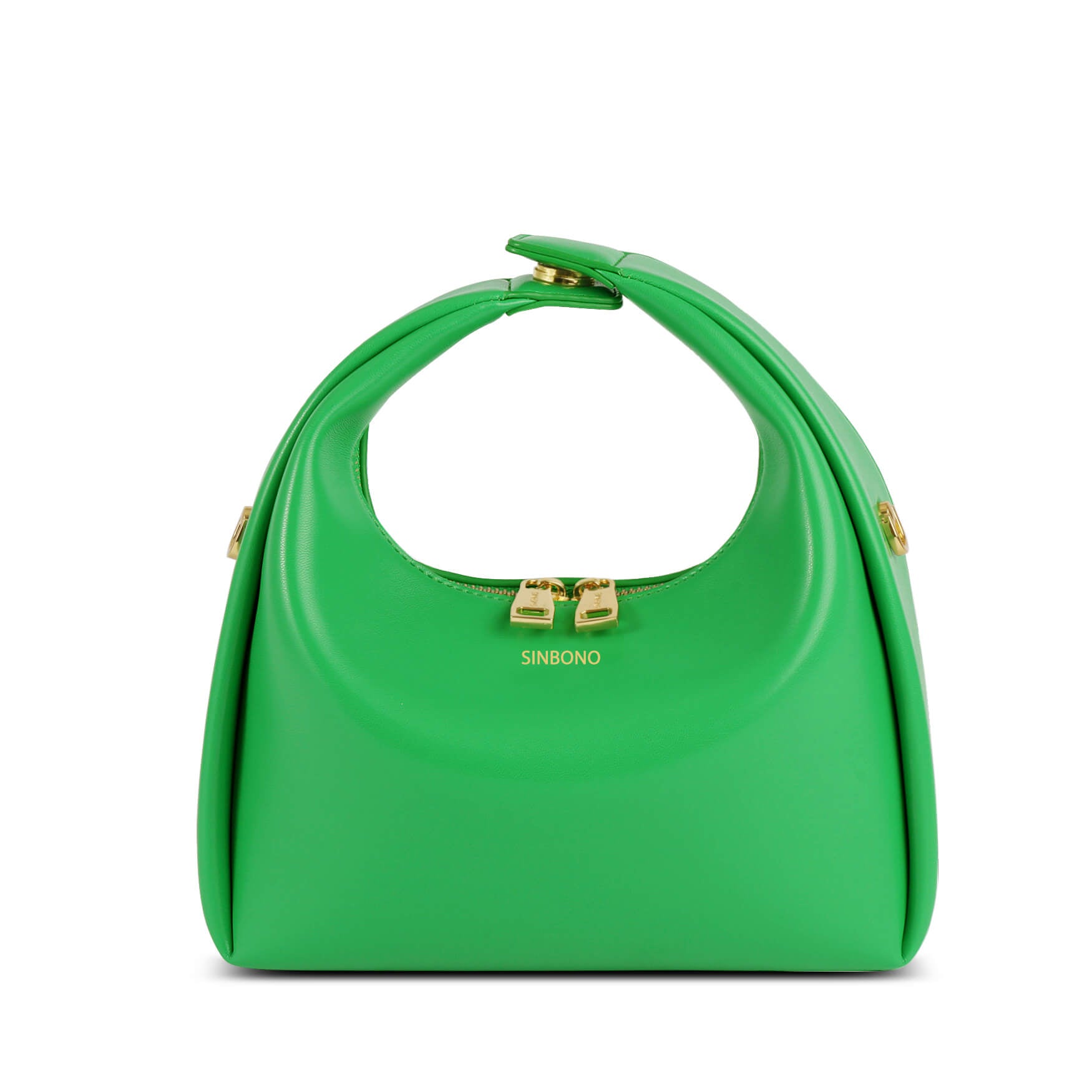 SINBONO Vienna Medium-Sized Grass Green Vegan Leather Purses