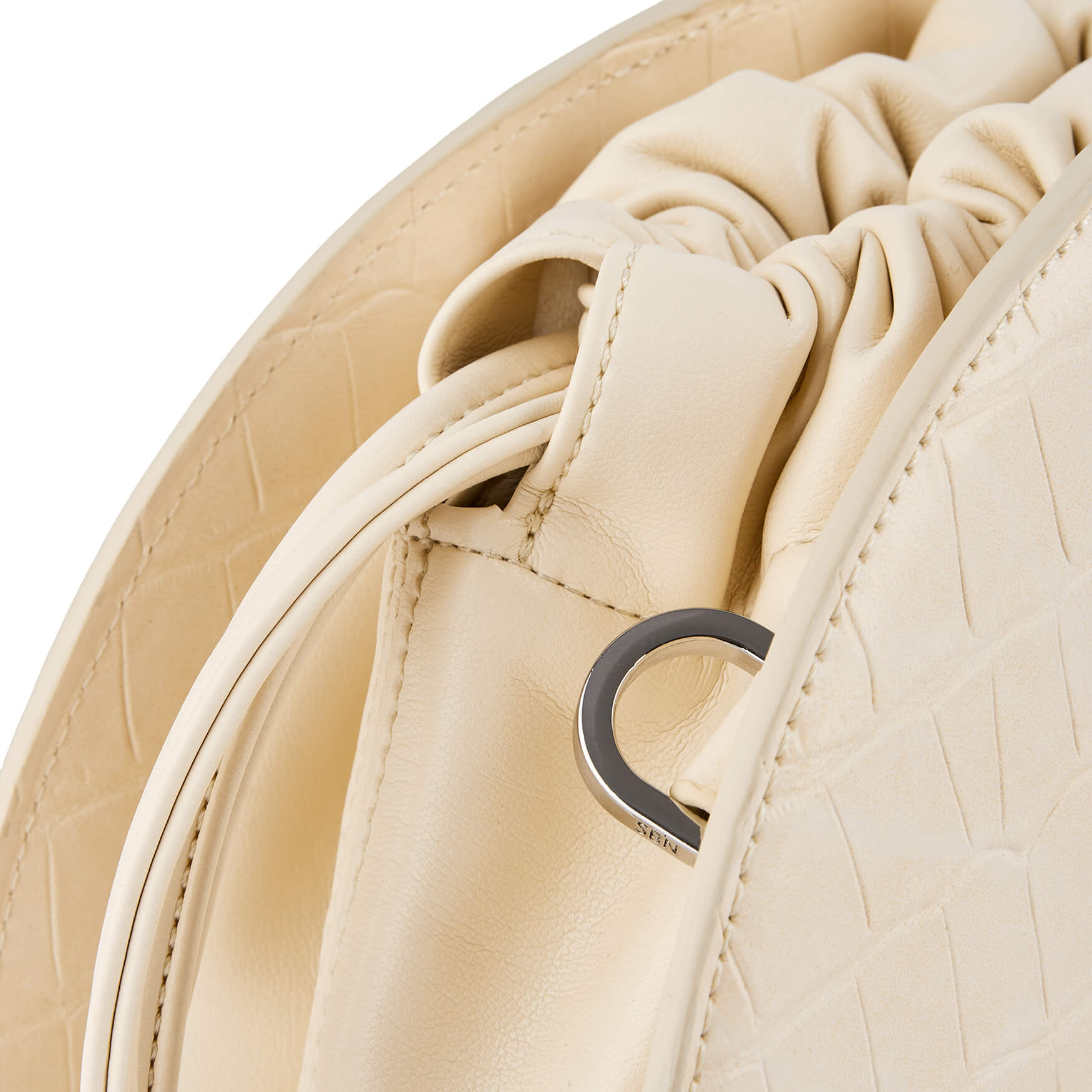 SINBONO Shirley Drawstring Saddle Bag Ivory