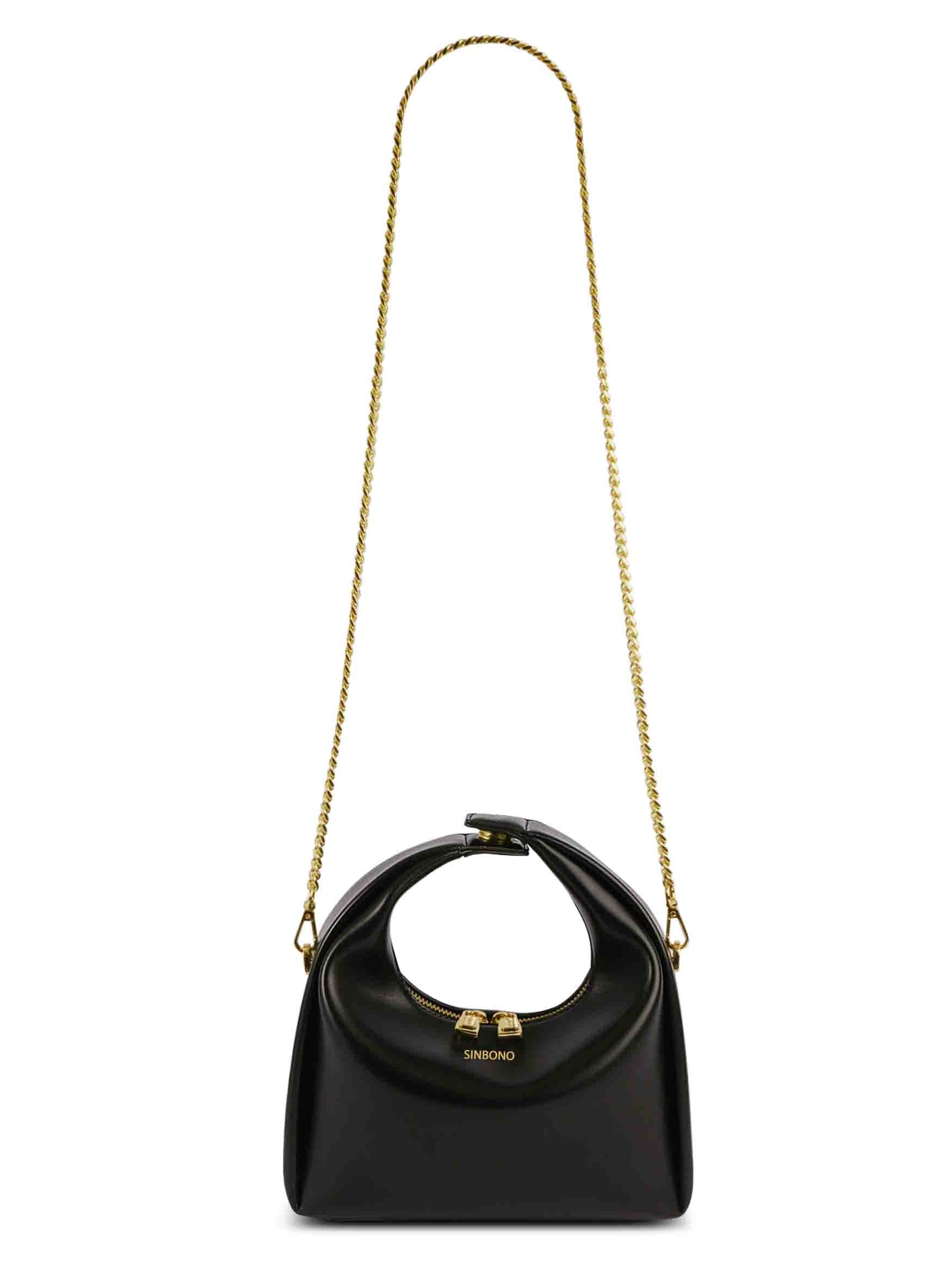 Medium Vienna Top Handle  Crossbody Bag  - Black