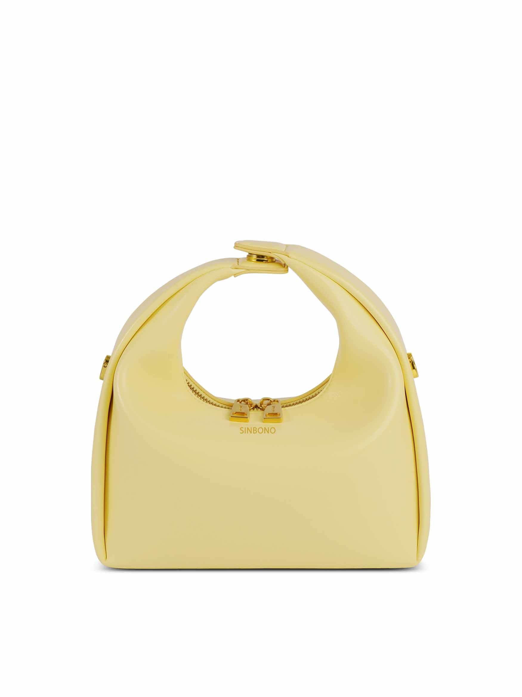 Medium Vienna Top Handle  Crossbody Bag  - Light Yellow