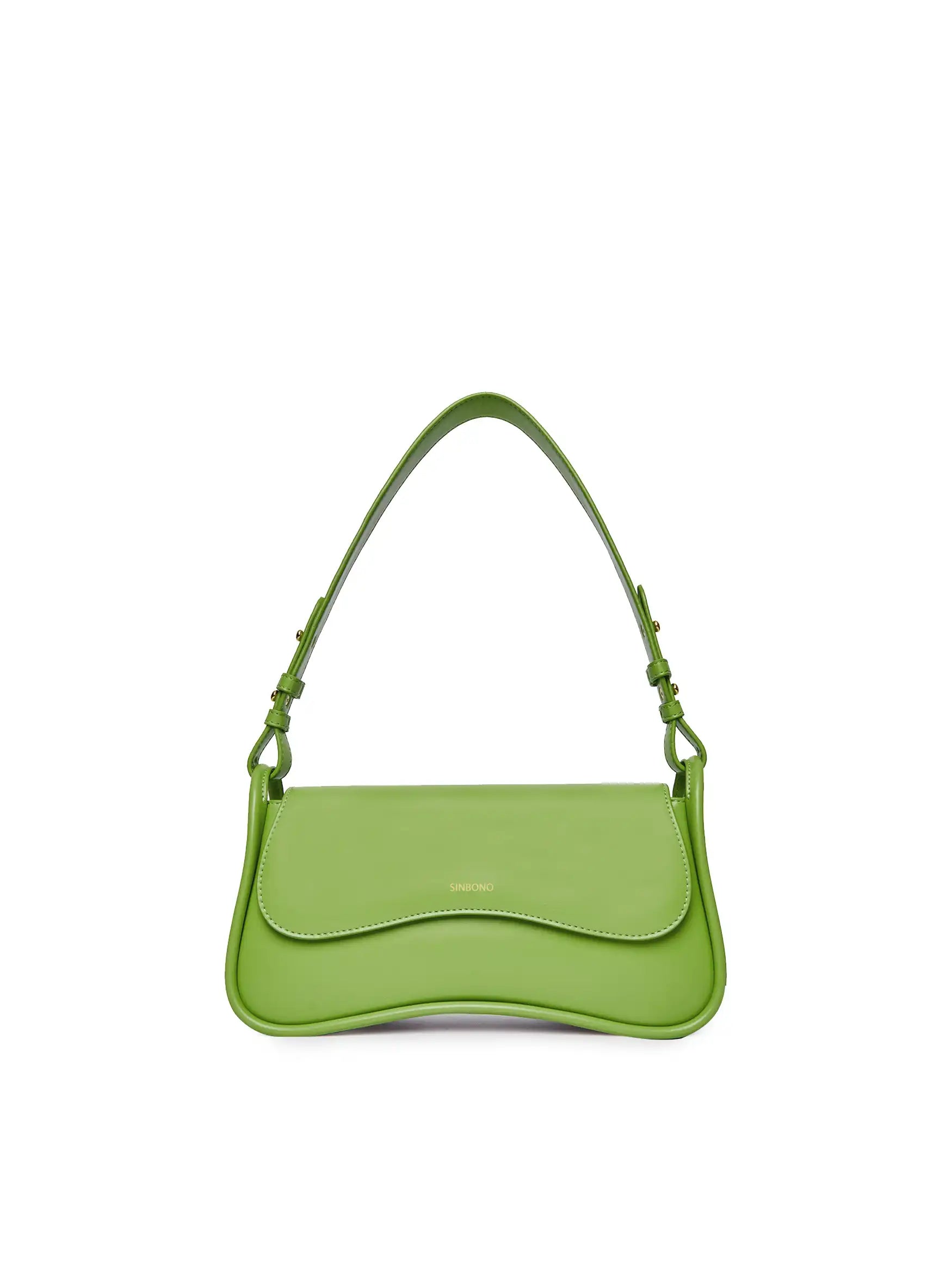 Zoe Shoulder Bag - Lime Green