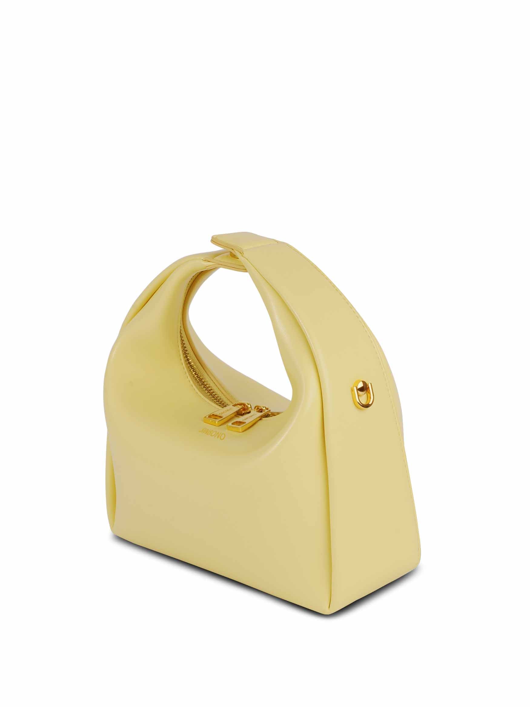 Medium Vienna Top Handle  Crossbody Bag  - Light Yellow