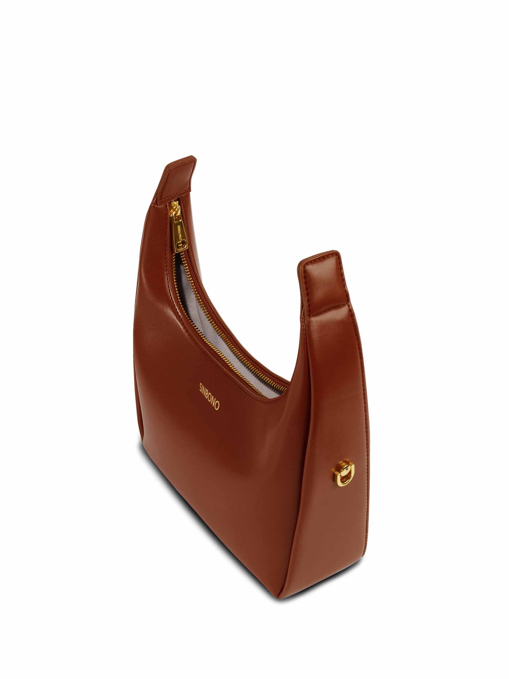 Medium Vienna Top Handle Crossbody Bag - Brown