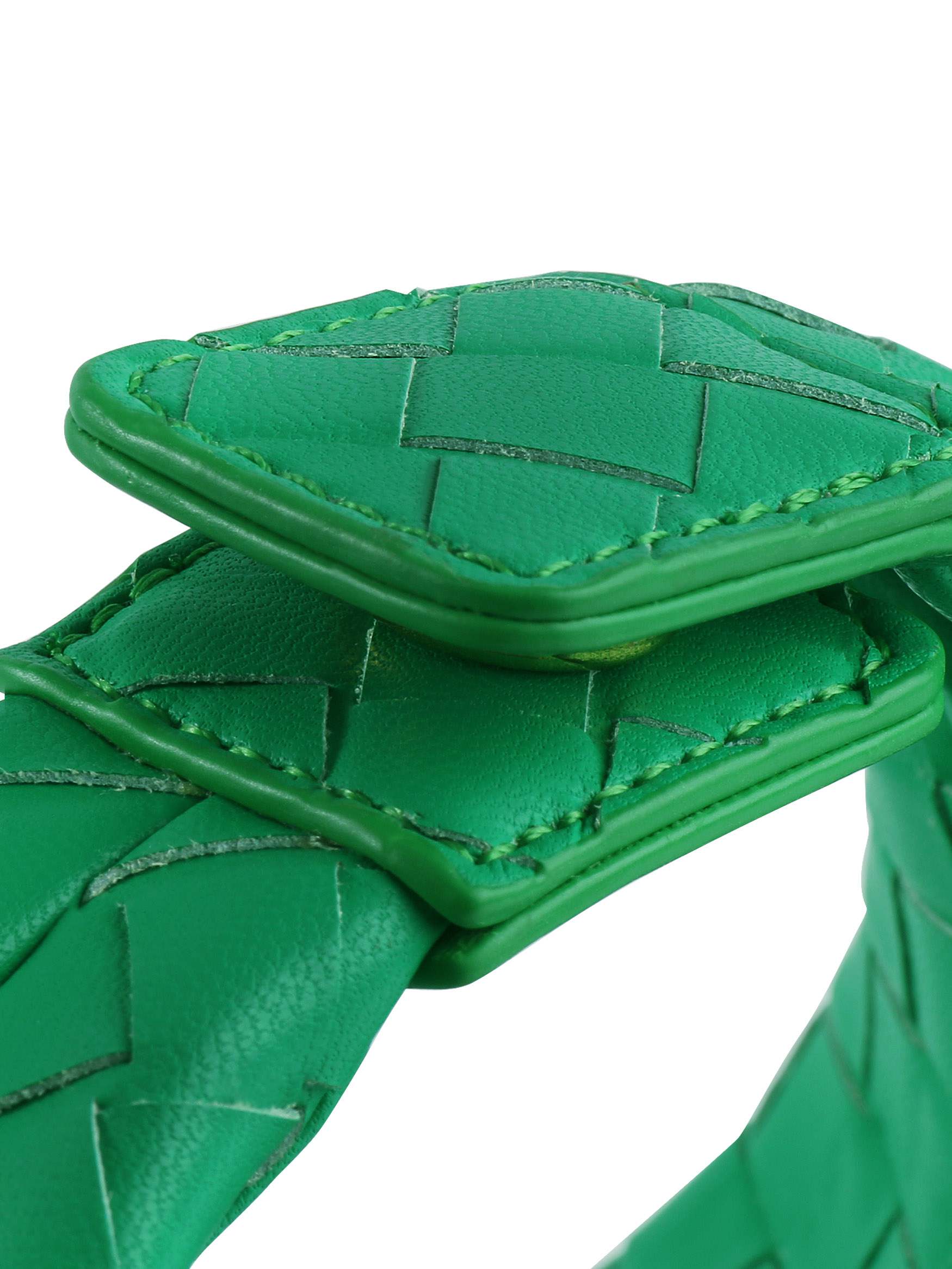 Vienna Top Handle Crossbody Bag - Green Braided