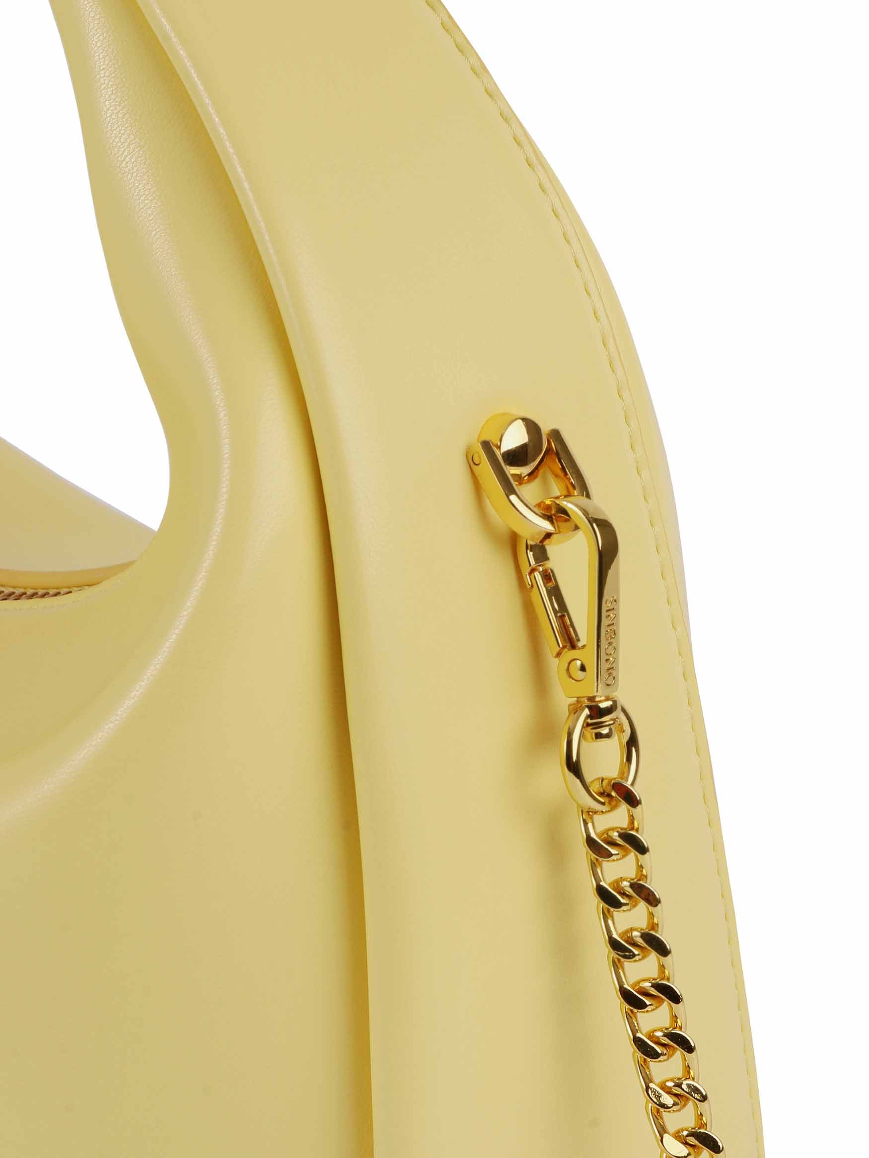 Medium Vienna Top Handle  Crossbody Bag  - Light Yellow