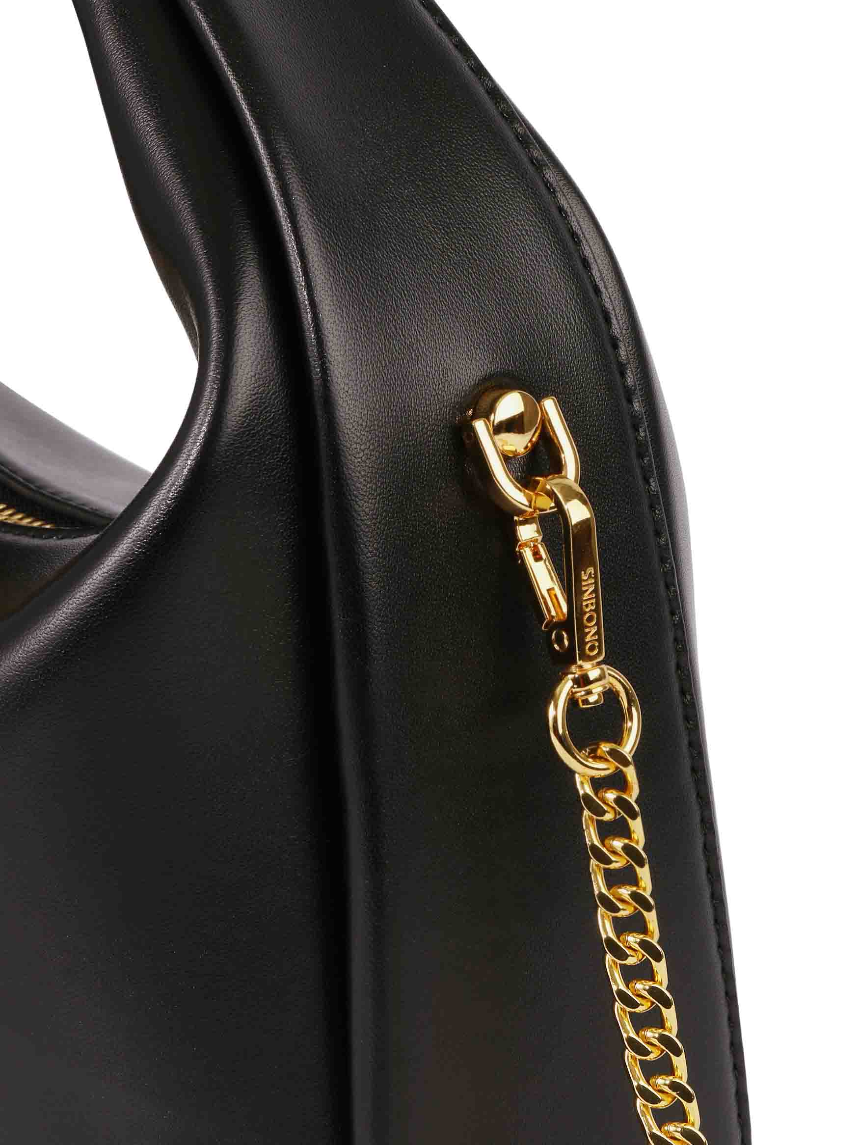 Medium Vienna Top Handle  Crossbody Bag  - Black