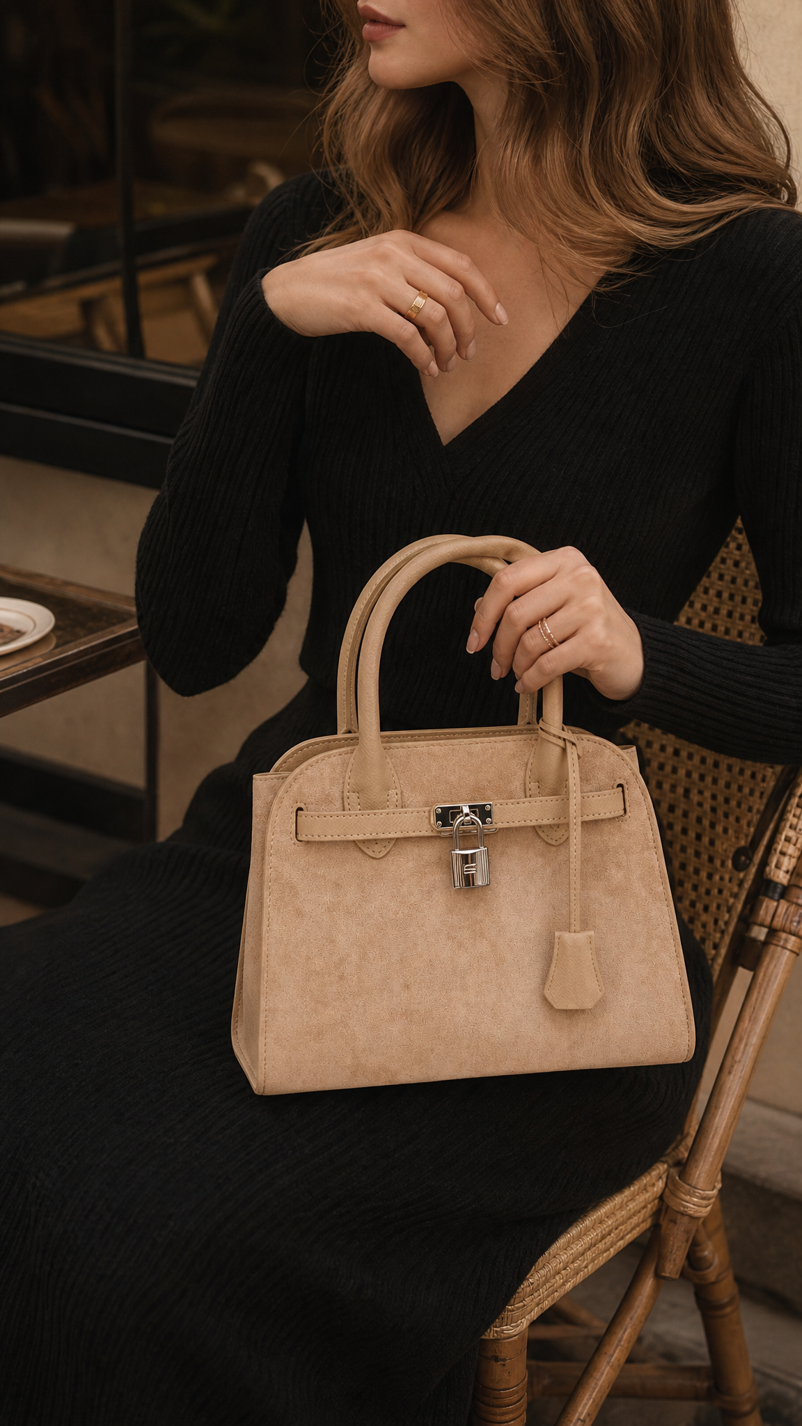 Ramona Top Handle Crossbody Bag - Ivory