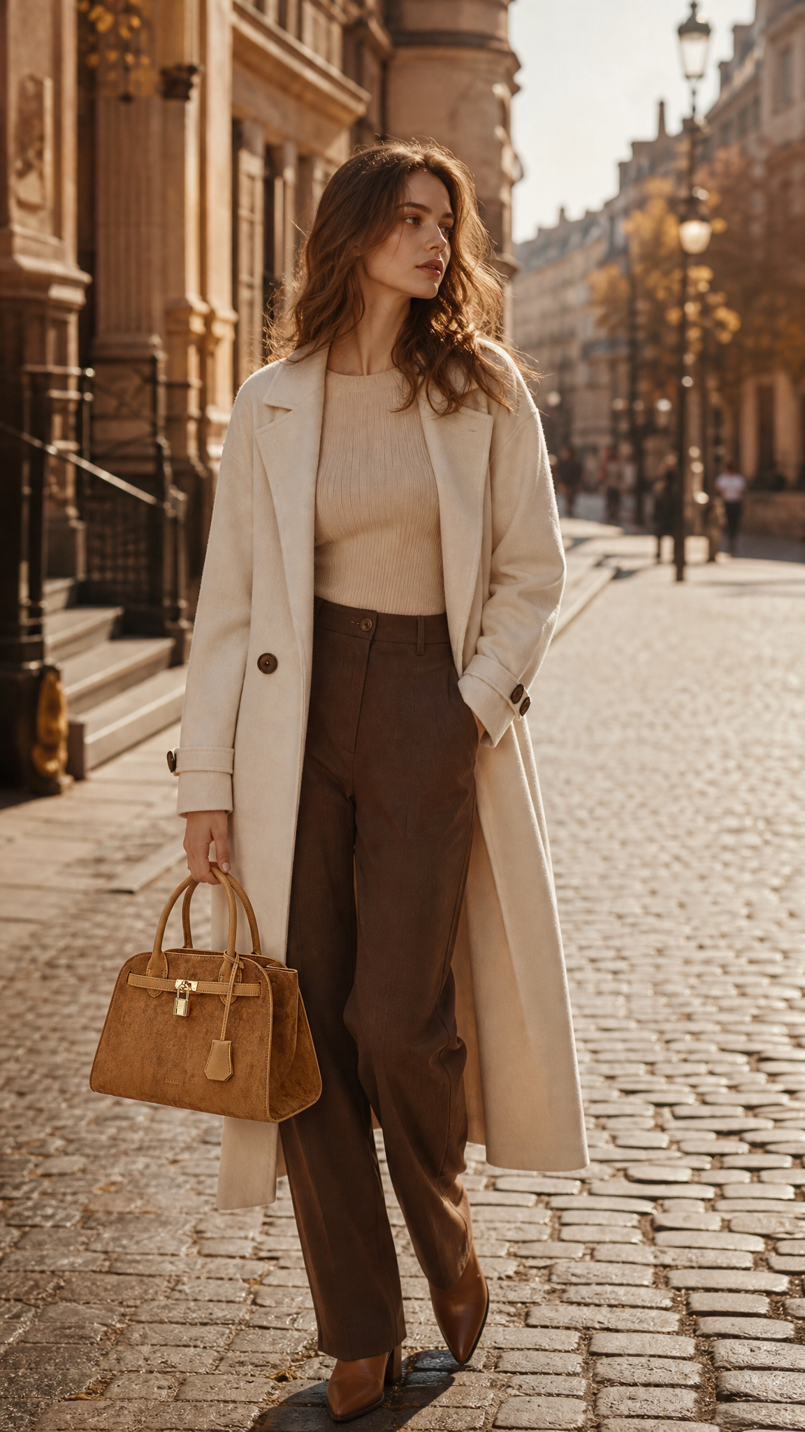 Ramona Top Handle Crossbody Bag - Brown