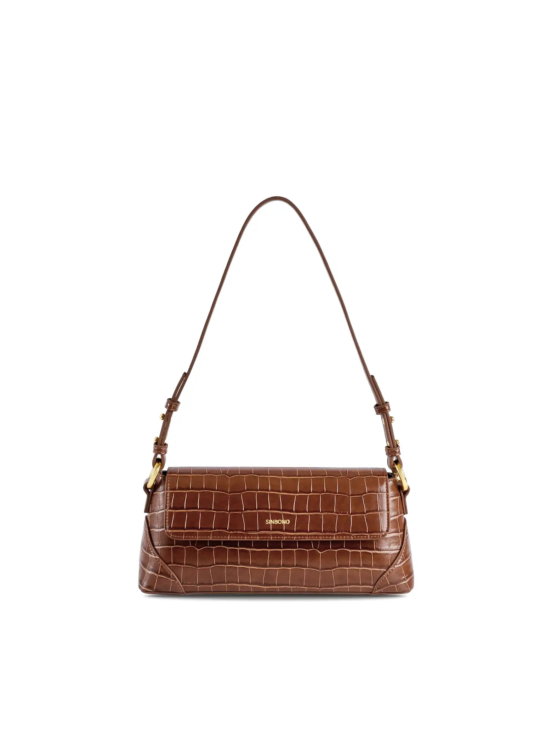 Amelia Shoulder Bag -  Brown