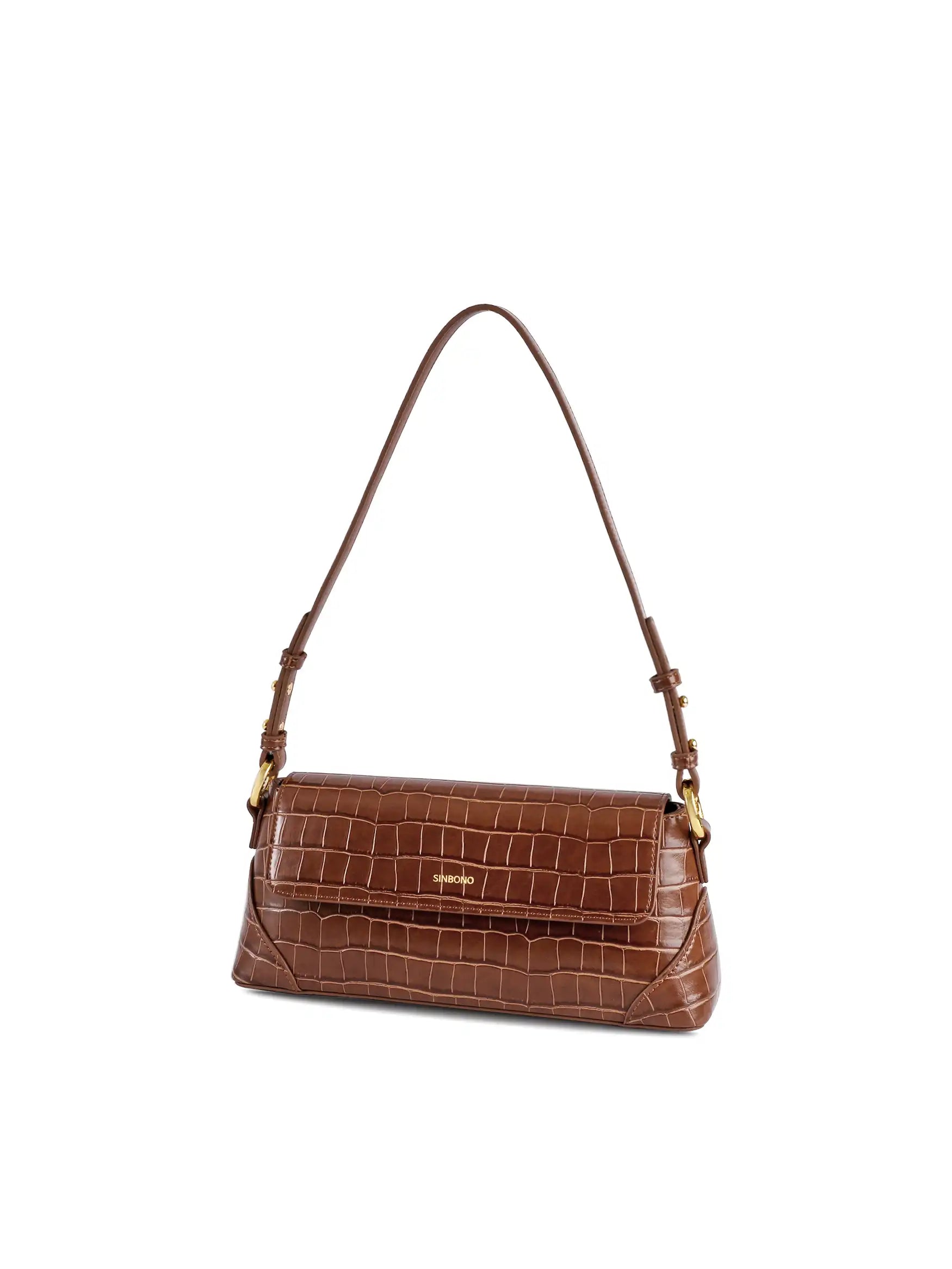 Amelia Shoulder Bag -  Brown