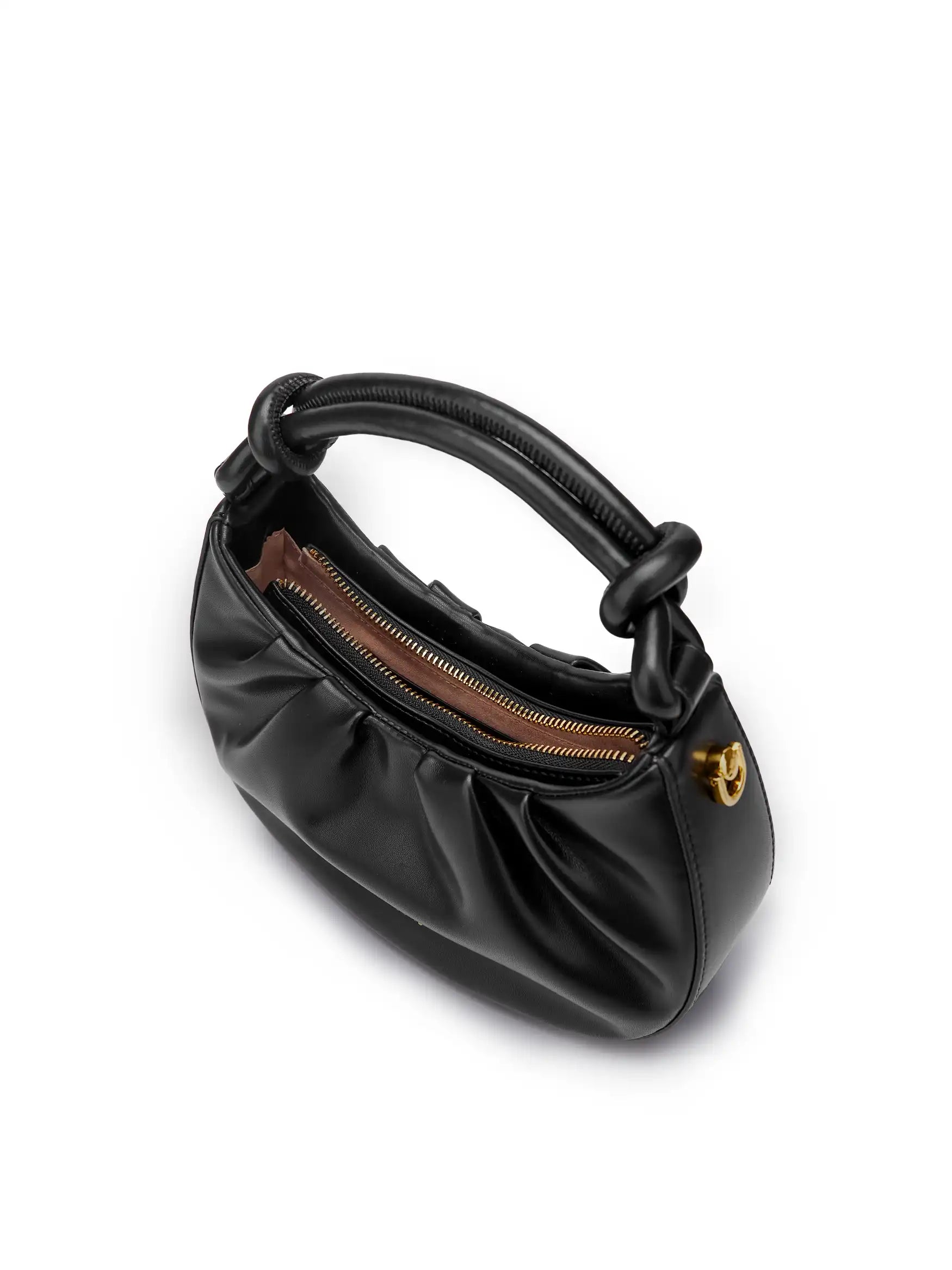 Cate Top Handle Crossbody Bag  - Black
