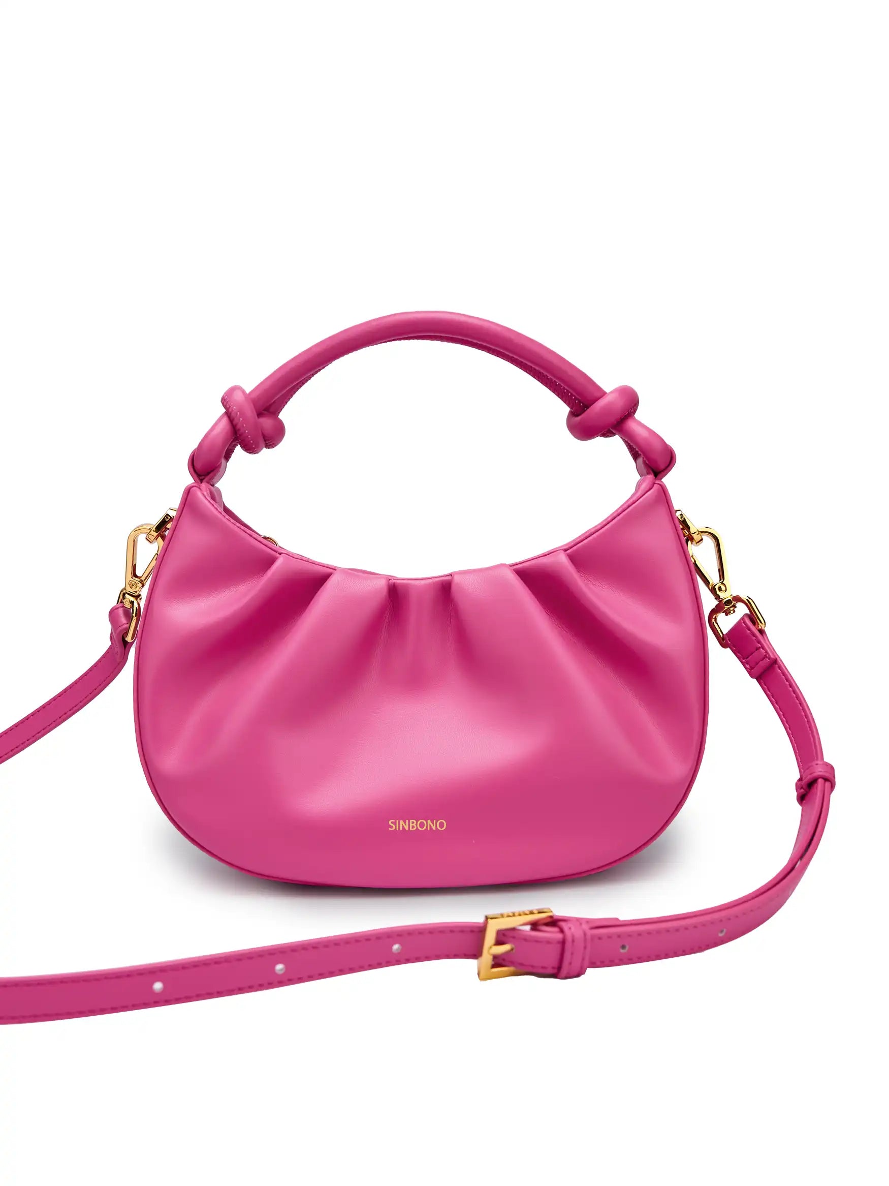 Cate Top Handle Crossbody Bag  - Bright Pink