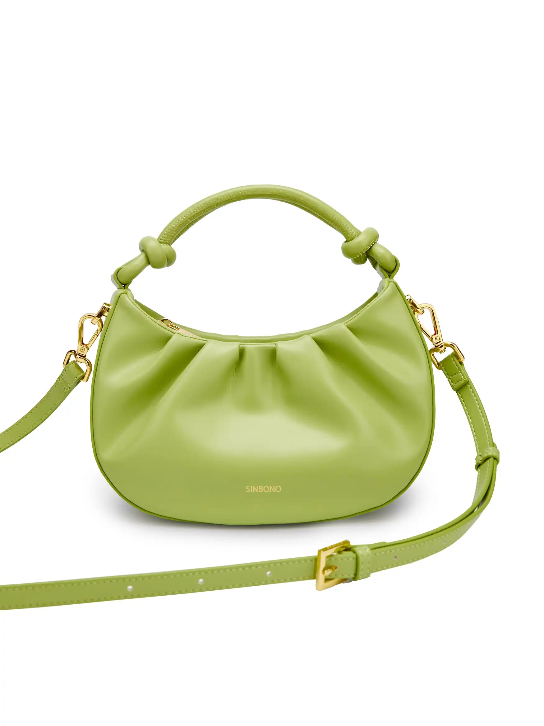 Cate Top Handle Crossbody Bag - Lime Green