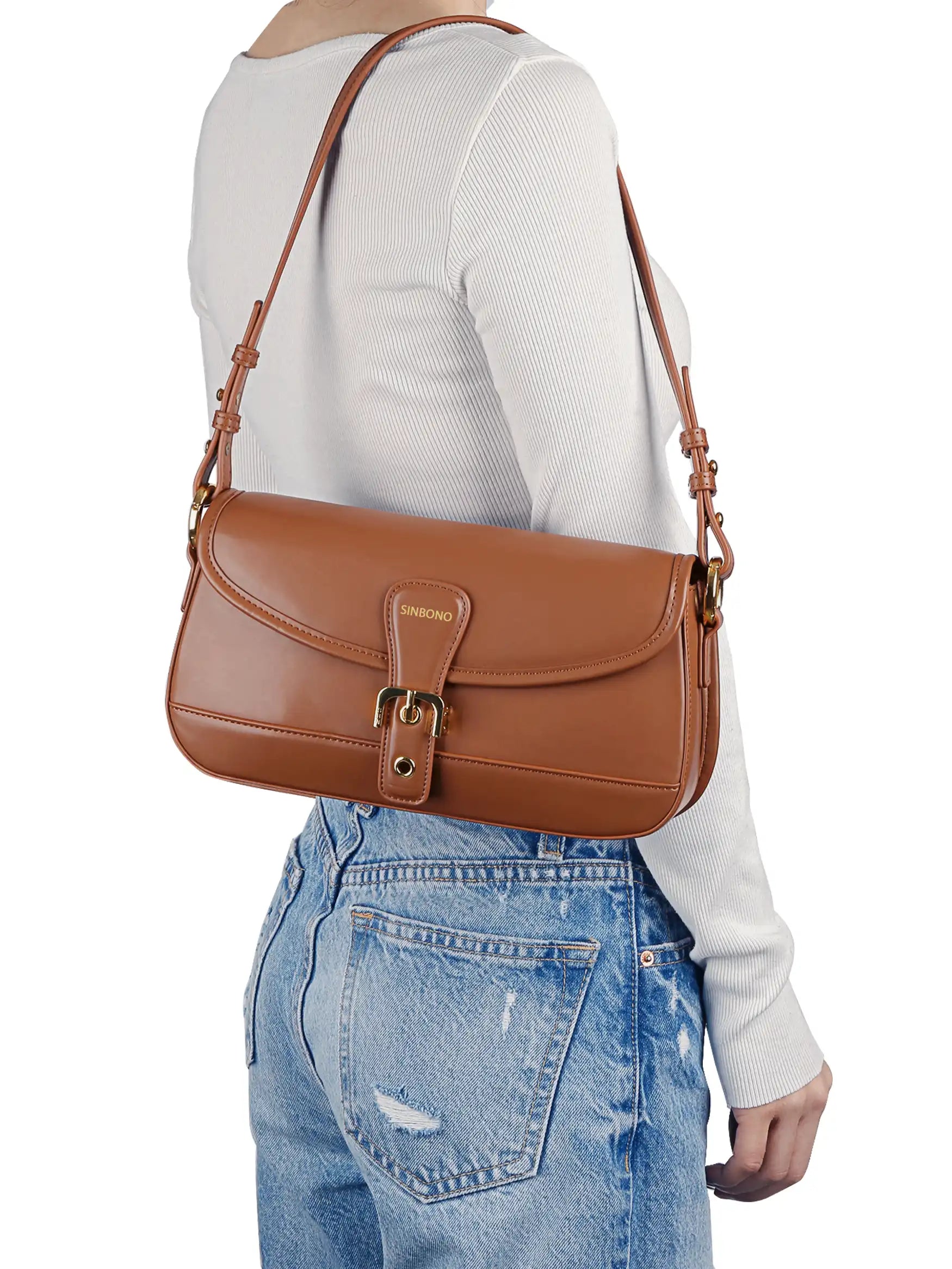 Fiona Shoulder Bag - Dark Brown