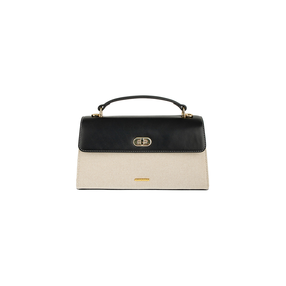 Maeve Shoulder Bag - Ivory with black