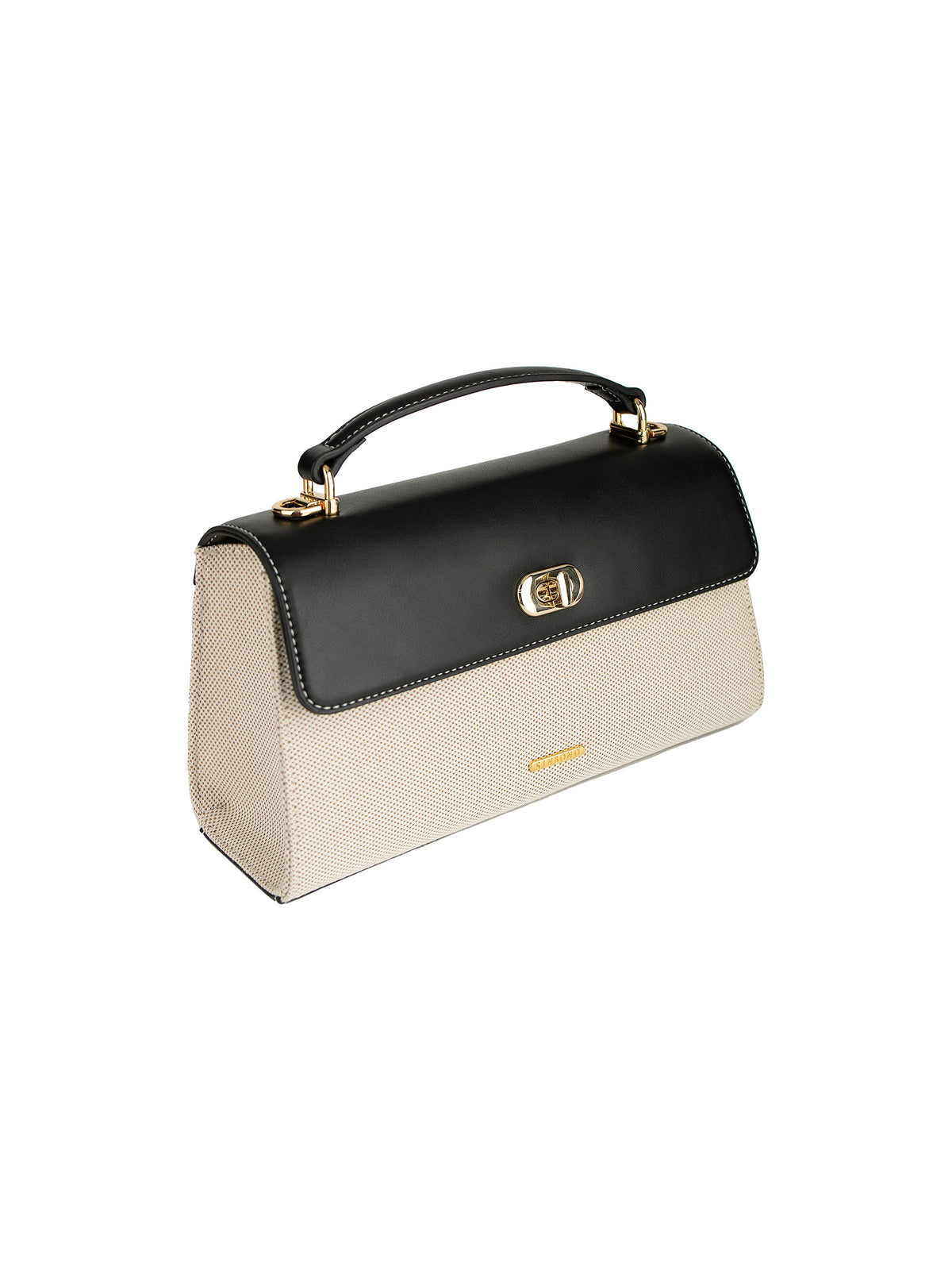 Maeve Shoulder Bag - Ivory with black