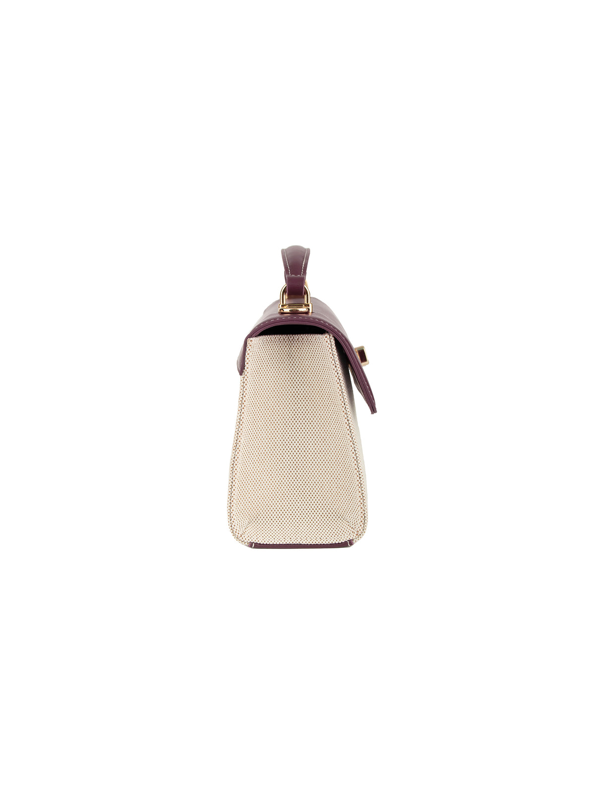 Maeve Shoulder Bag - Ivory with red