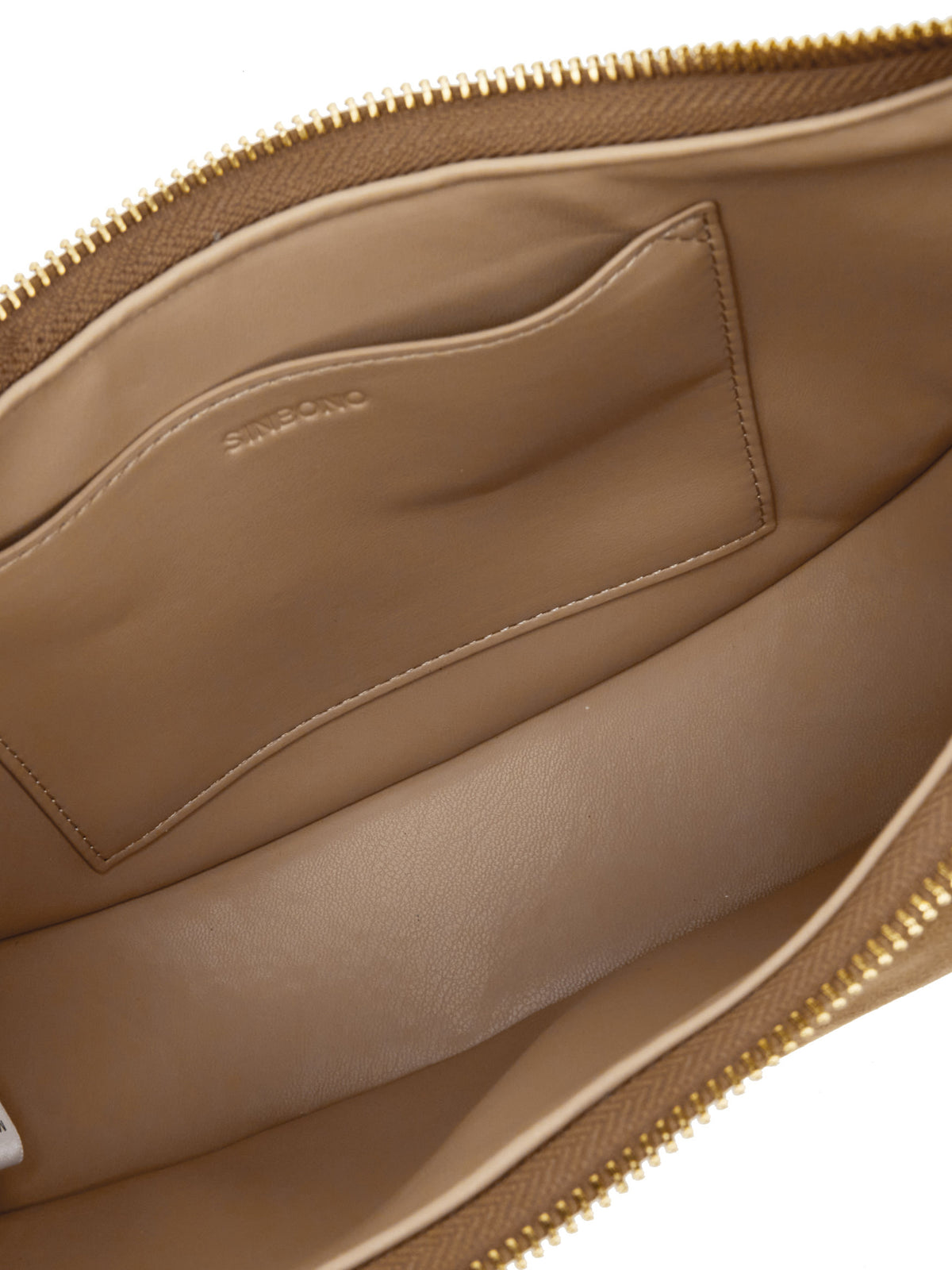 Zoey Shoulder Crossbody Bag - Brown Fake Suede