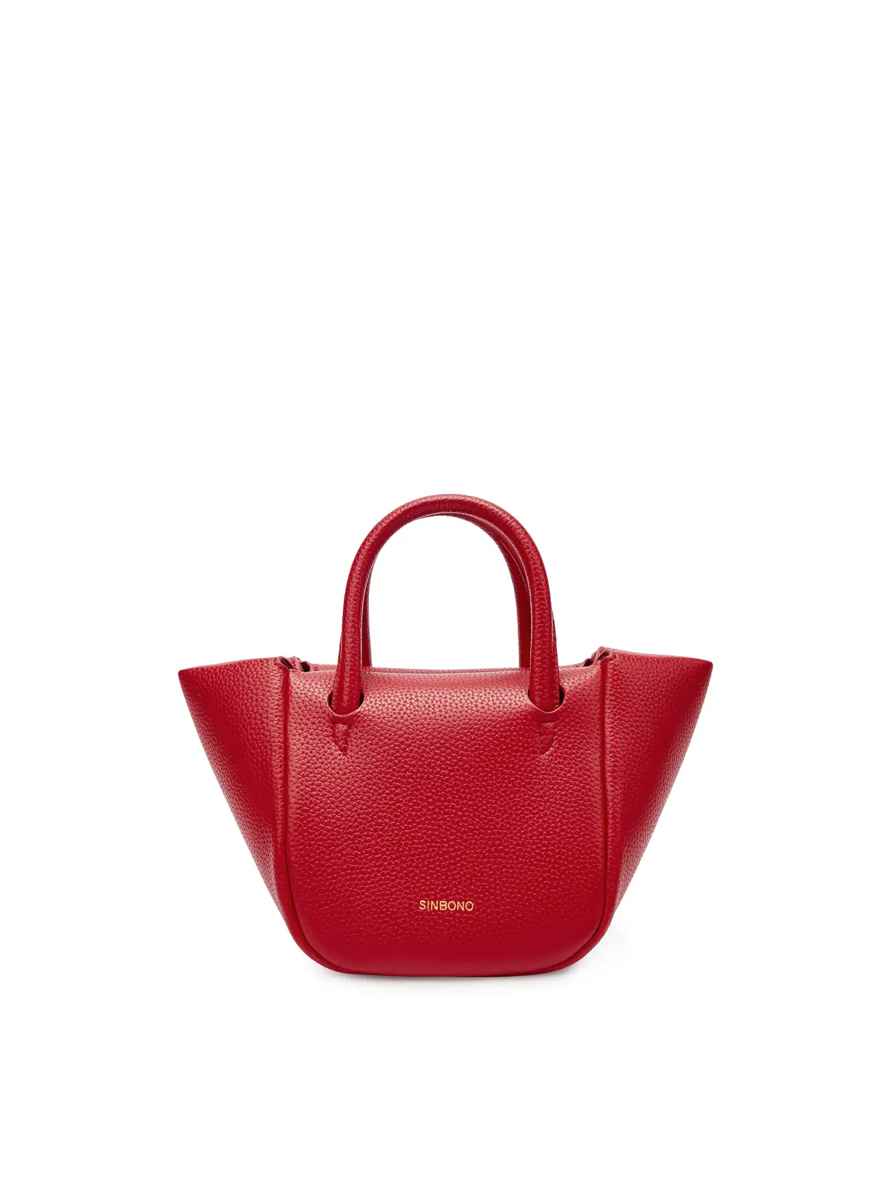 Selena Ruched Hobo Handle  Crossbody Bag - Red