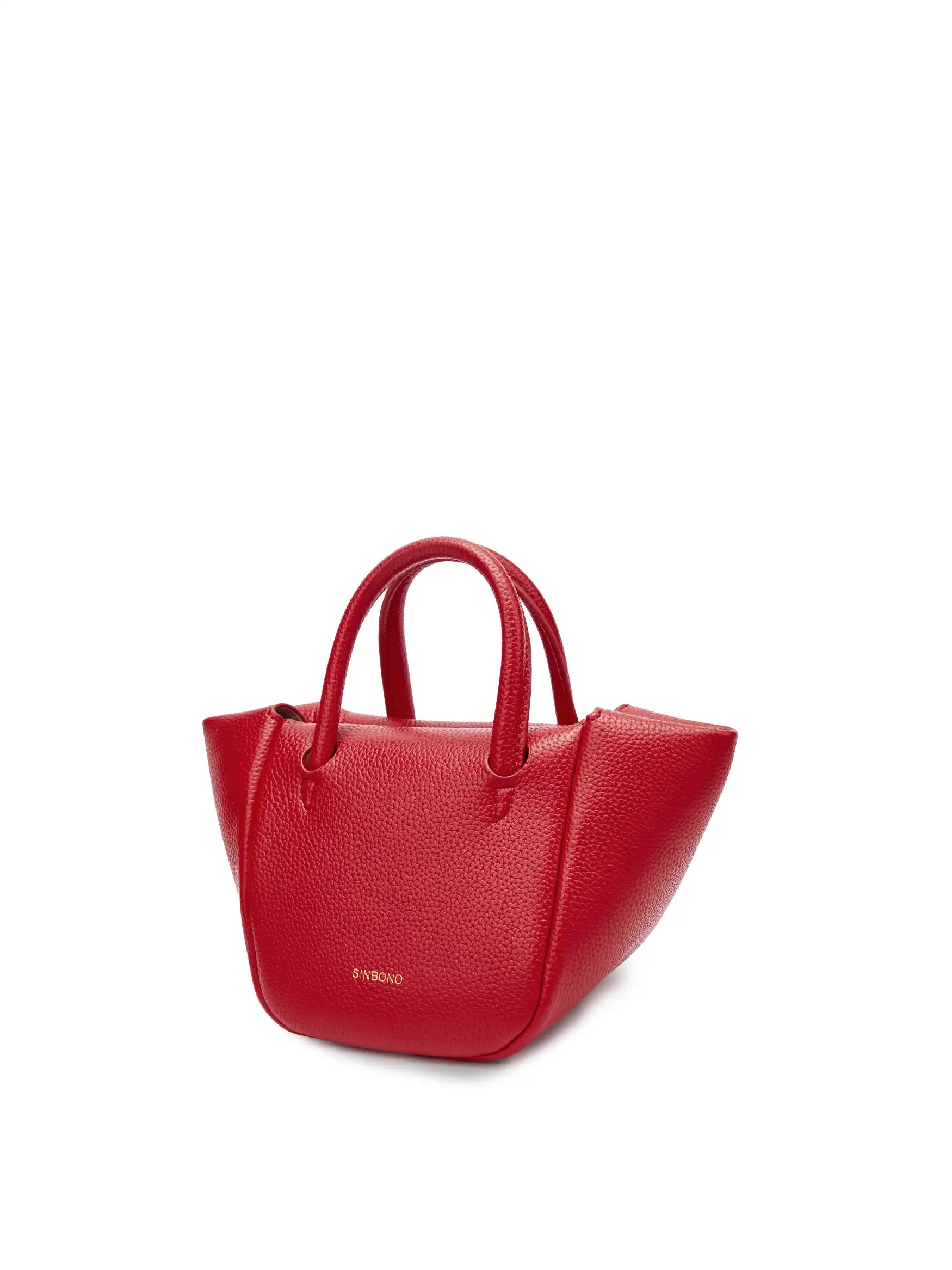 Selena Ruched Hobo Handle  Crossbody Bag - Red