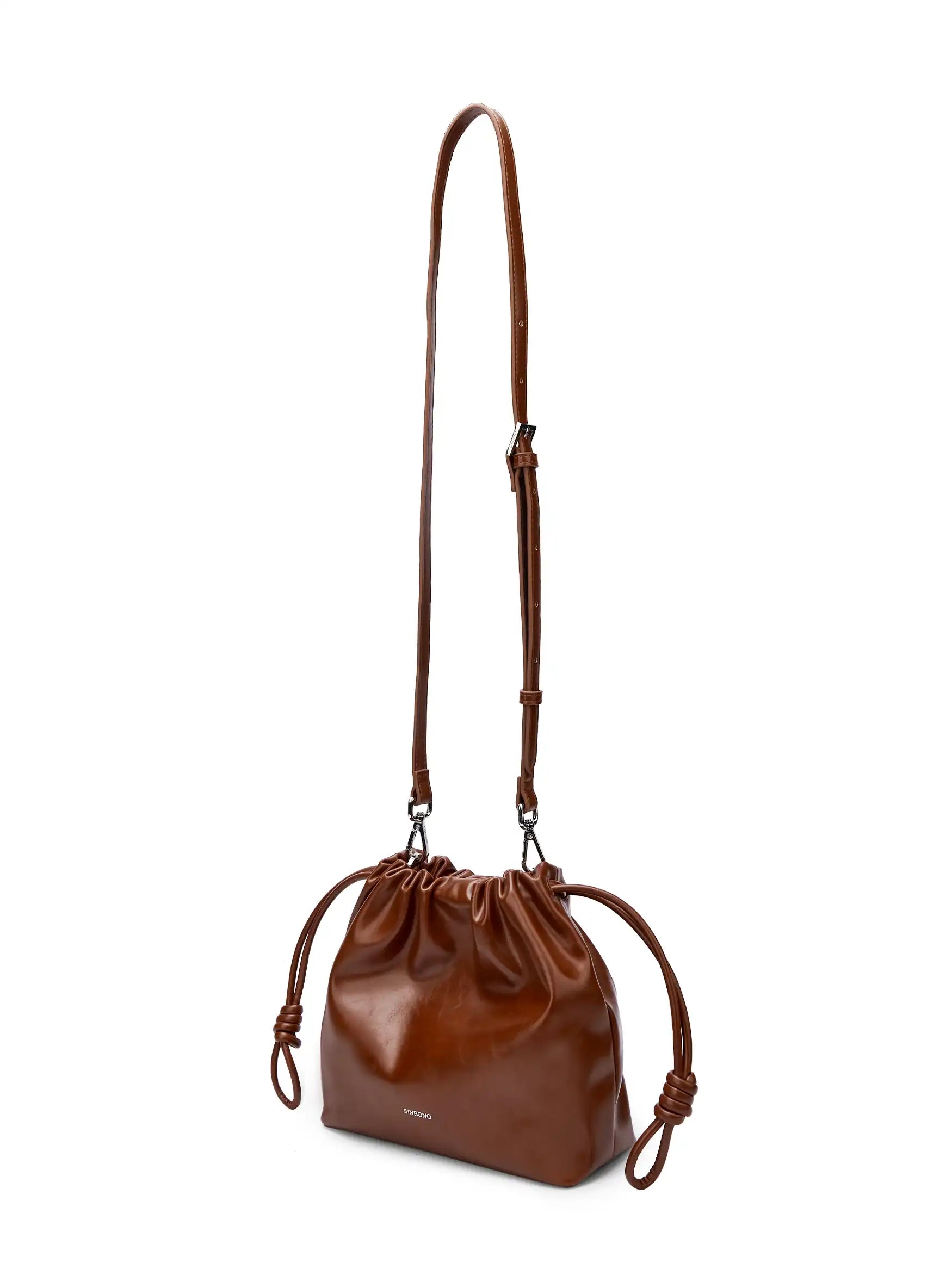 Clara Shoulder Crossbody Bag - Brown