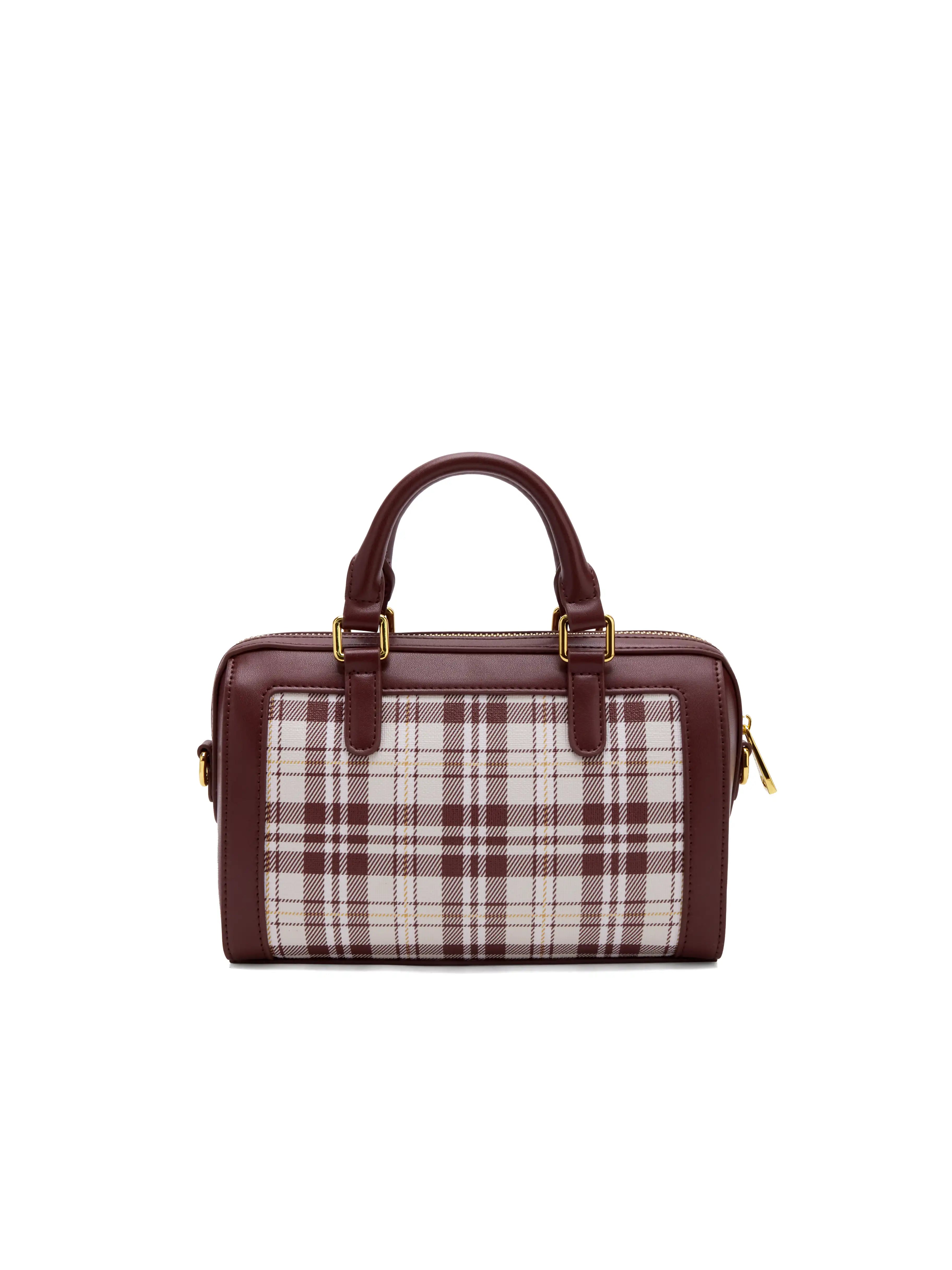 Juliet Top Handle Crossbody Bag - Red Checkered