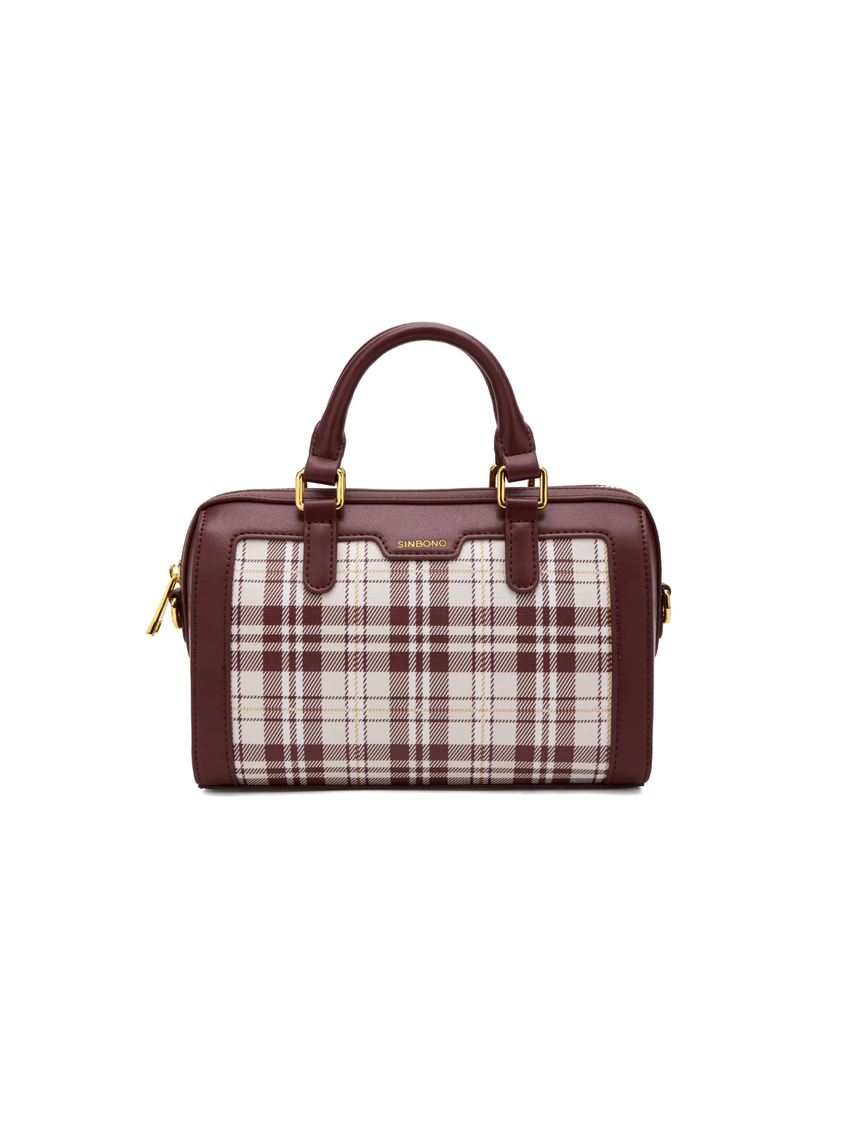 Juliet Top Handle Crossbody Bag - Red Checkered