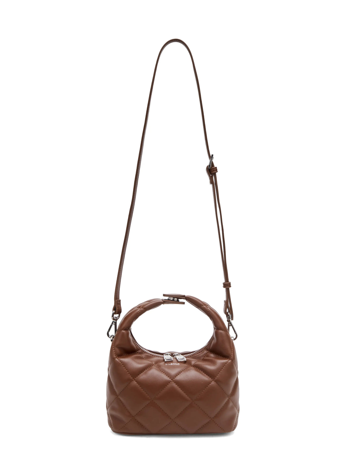 Vienna Top Handle  Crossbody Bag（2.0）- Brown