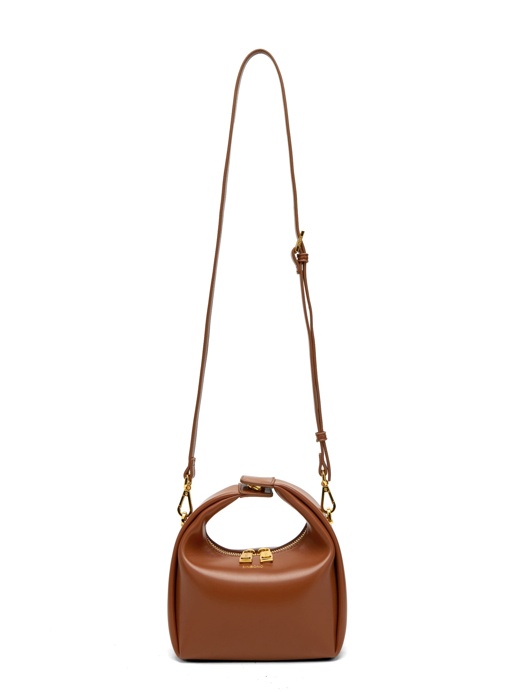 Vienna Top Handle  Crossbody Bag（3.0）-  Brown
