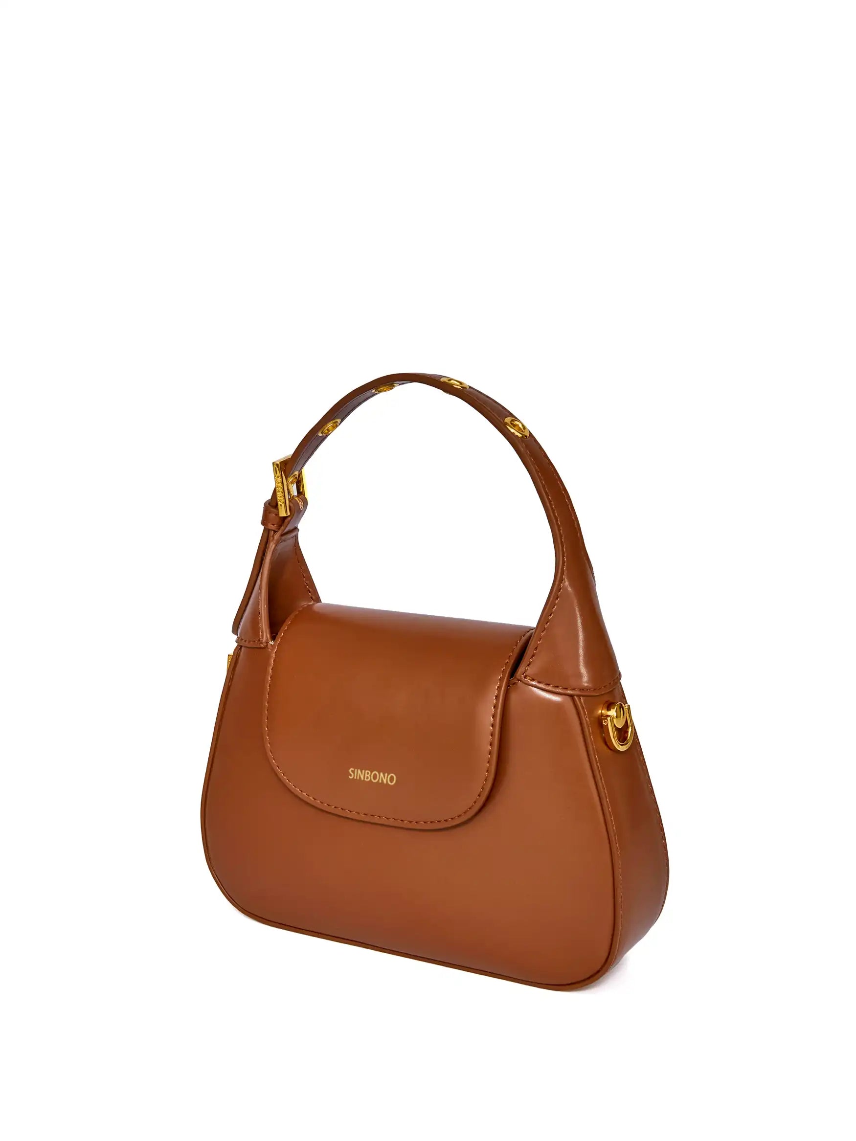Alice Top Handle Crossbody Bag - Dark Brown