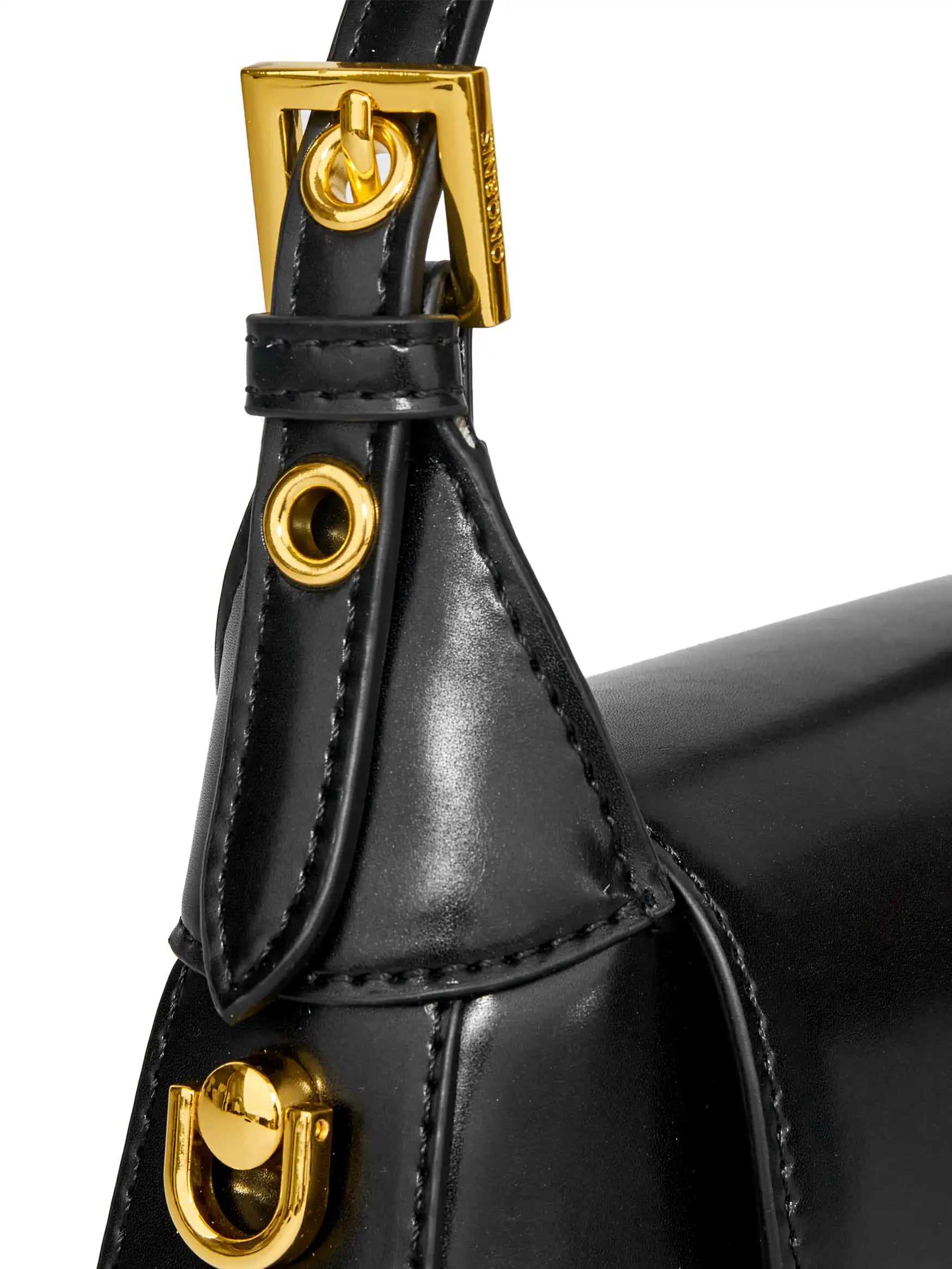 Alice Top Handle Crossbody Bag - Black