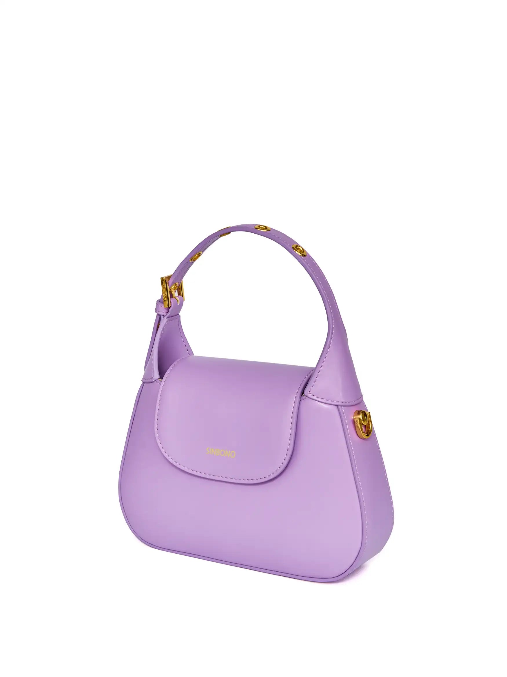 Alice Top Handle Crossbody Bag- Purple
