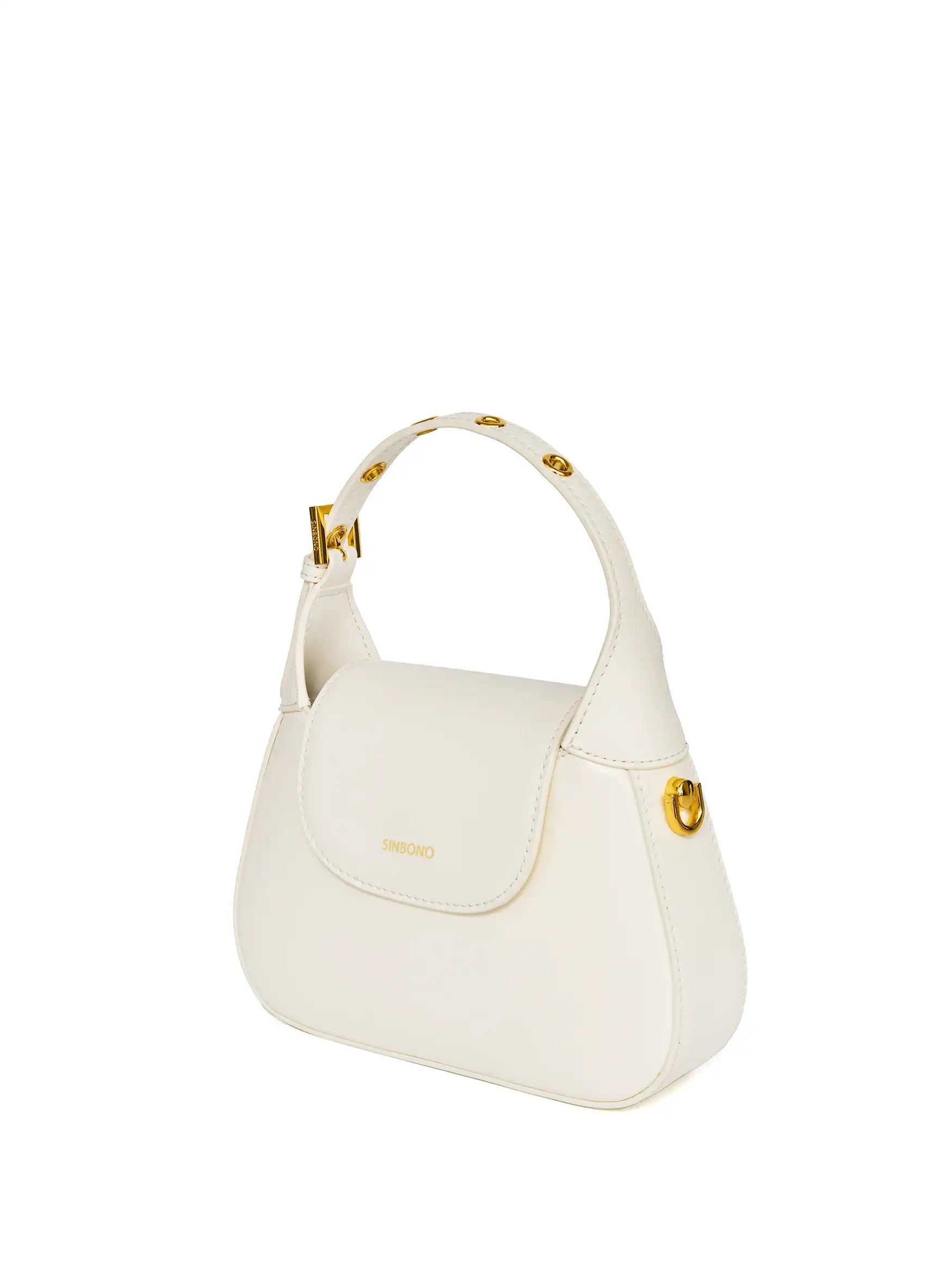 Alice Top Handle Crossbody Bag - White