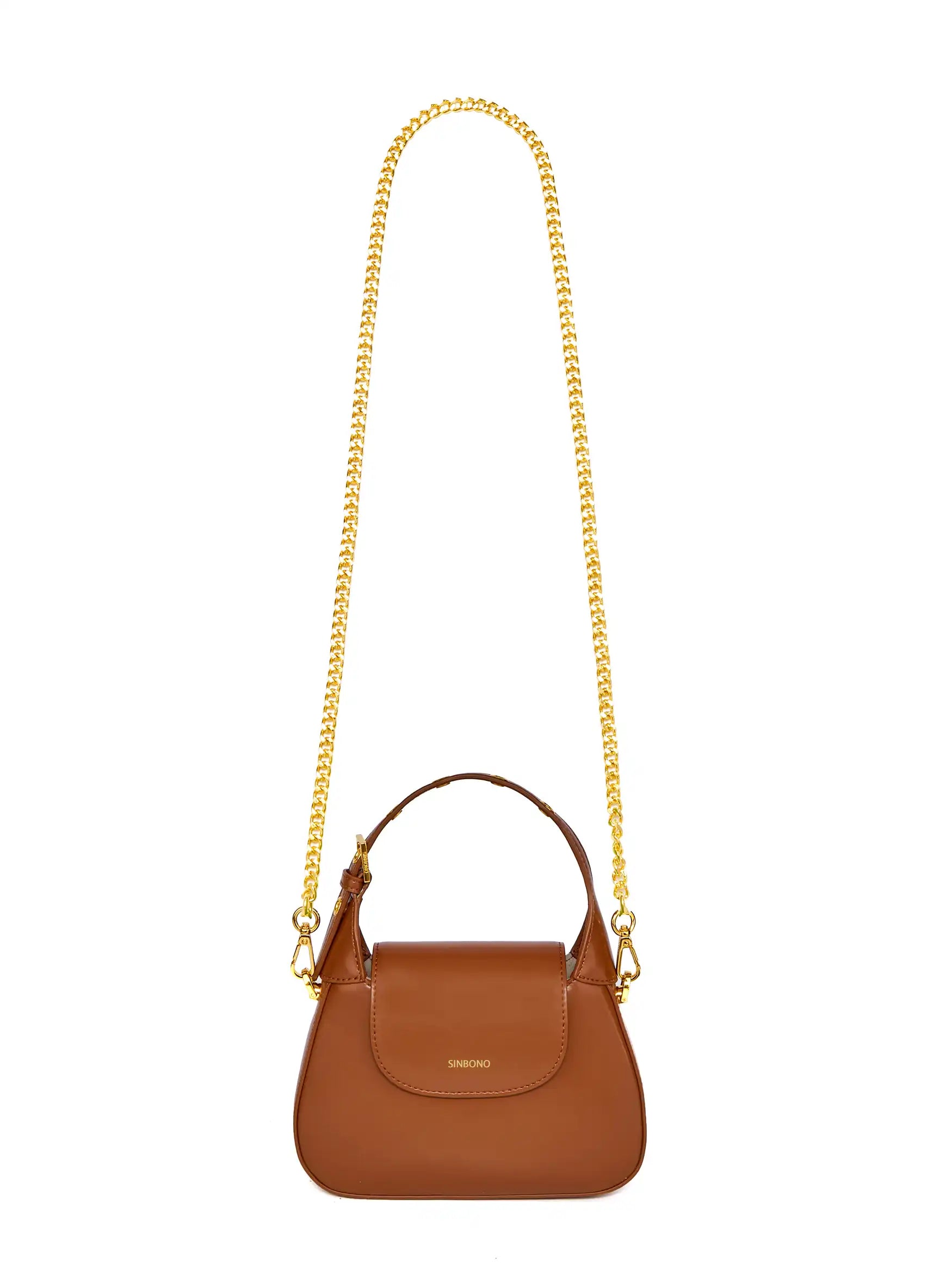 Alice Top Handle Crossbody Bag - Dark Brown