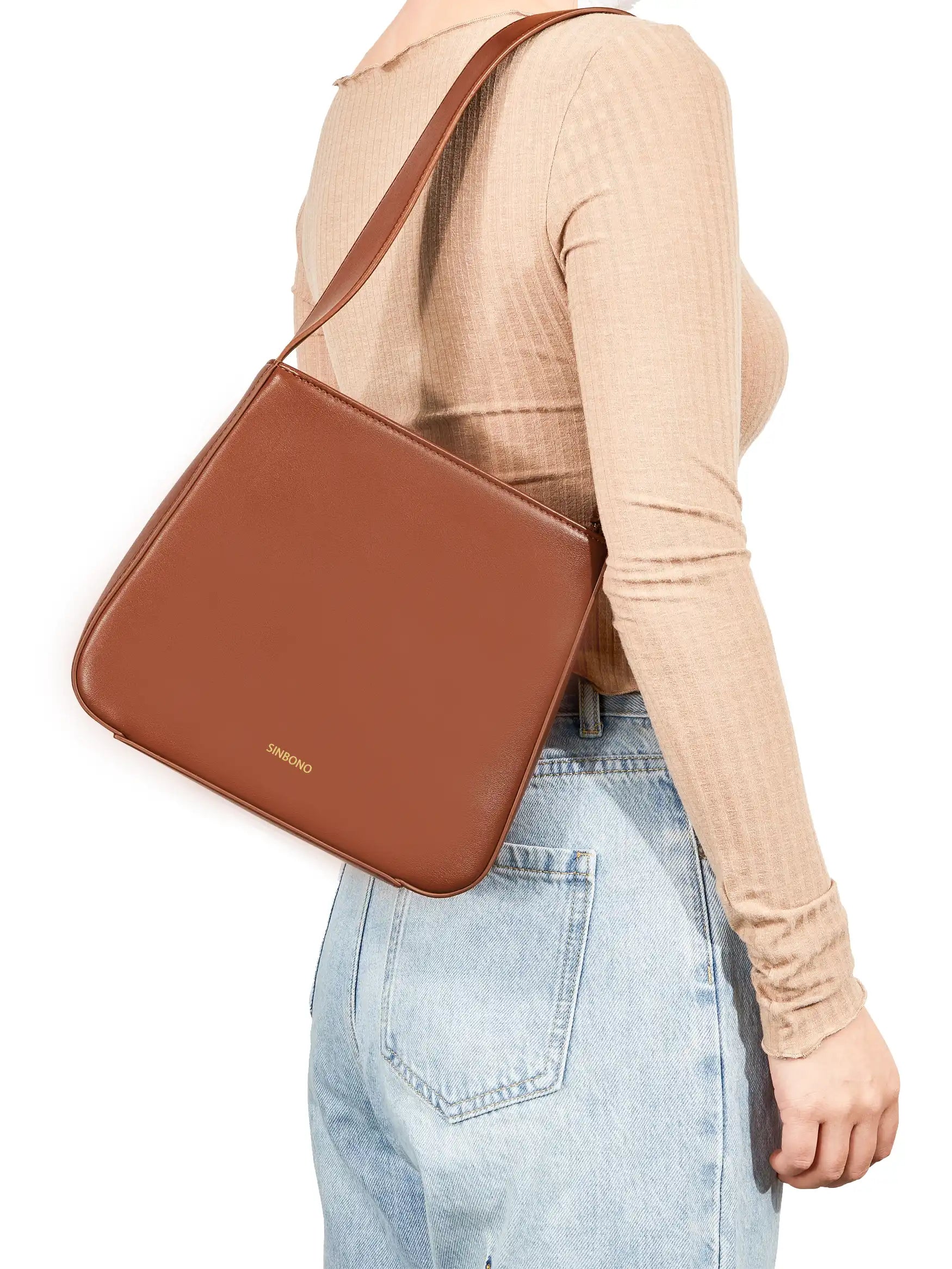 Betty Shoulder Bag- Brown