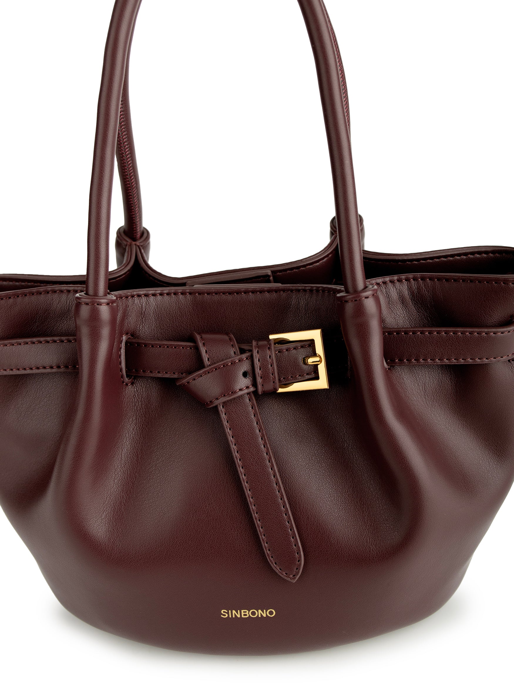 EliseTop Handle  Crossbody Bag-  Wine Red