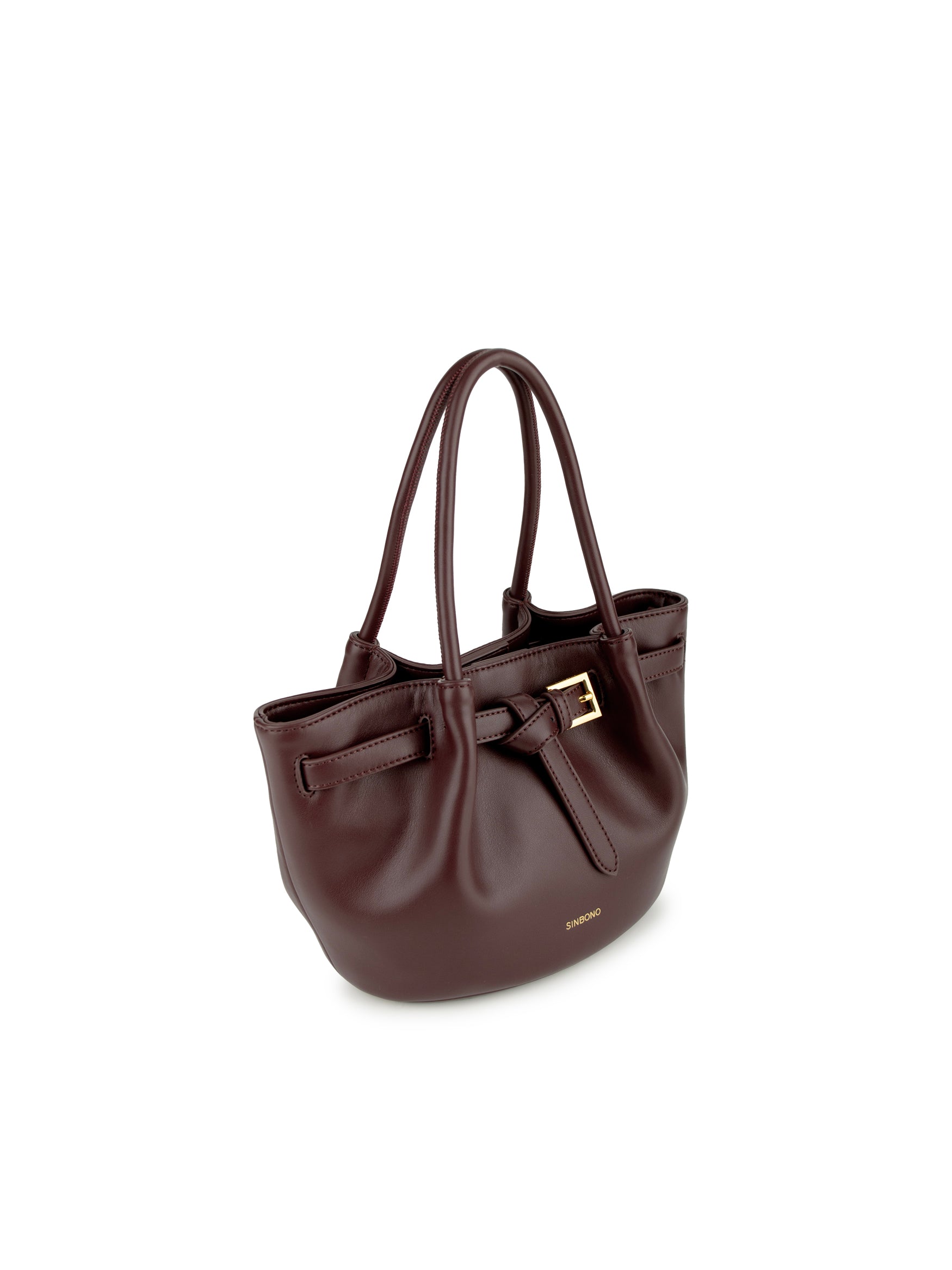 EliseTop Handle  Crossbody Bag-  Wine Red