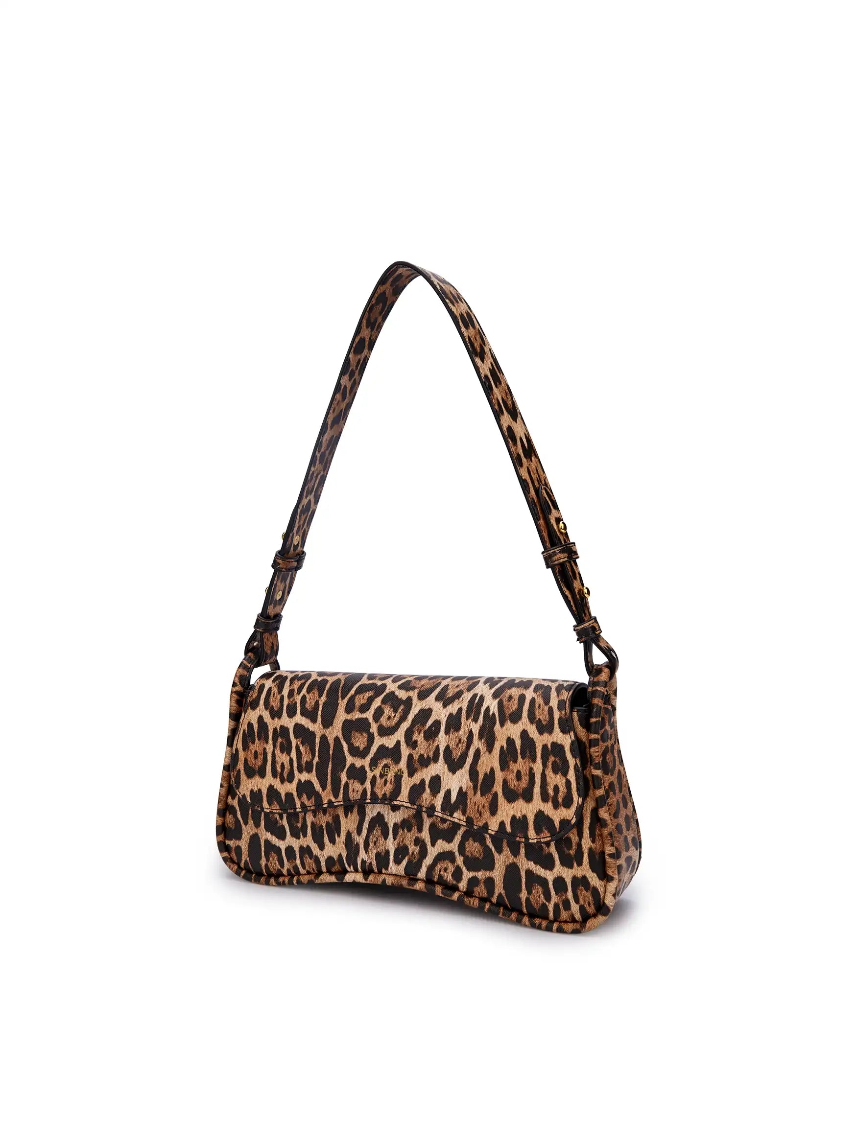 Zoe Shoulder Bag - Brown leopard print