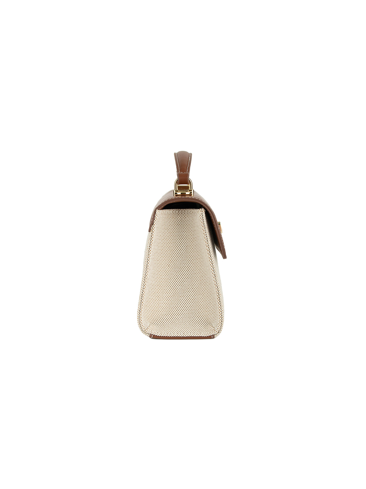 Maeve Shoulder Bag - Ivory with brown