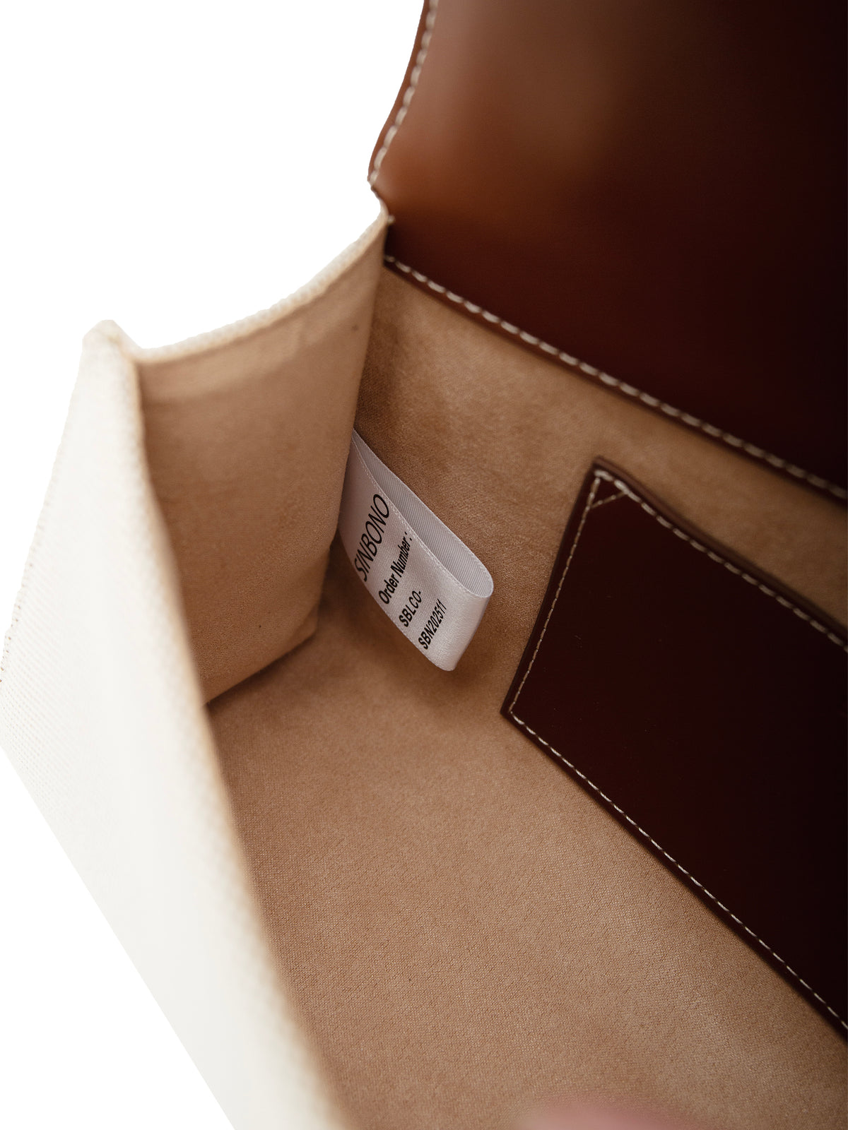 Maeve Shoulder Bag - Ivory with brown