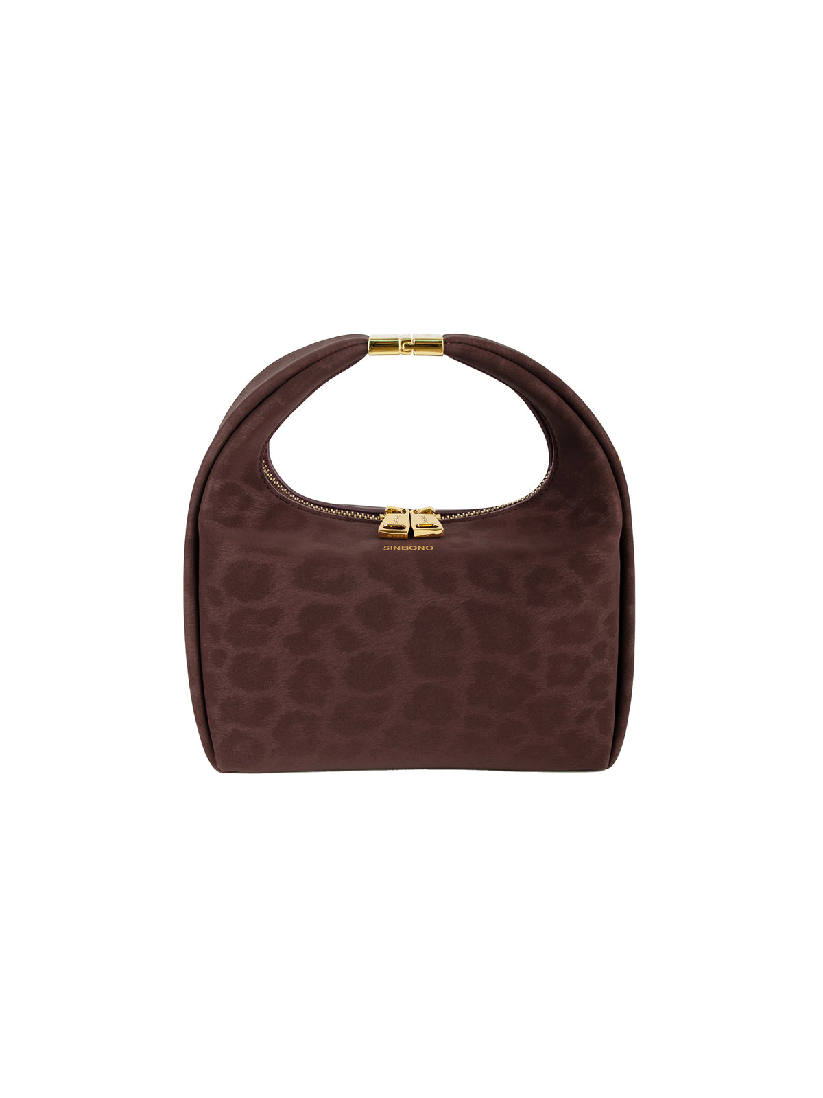 Beatrix  Top Handle Crossbody Bag（3.0） - Red wine with leopard print