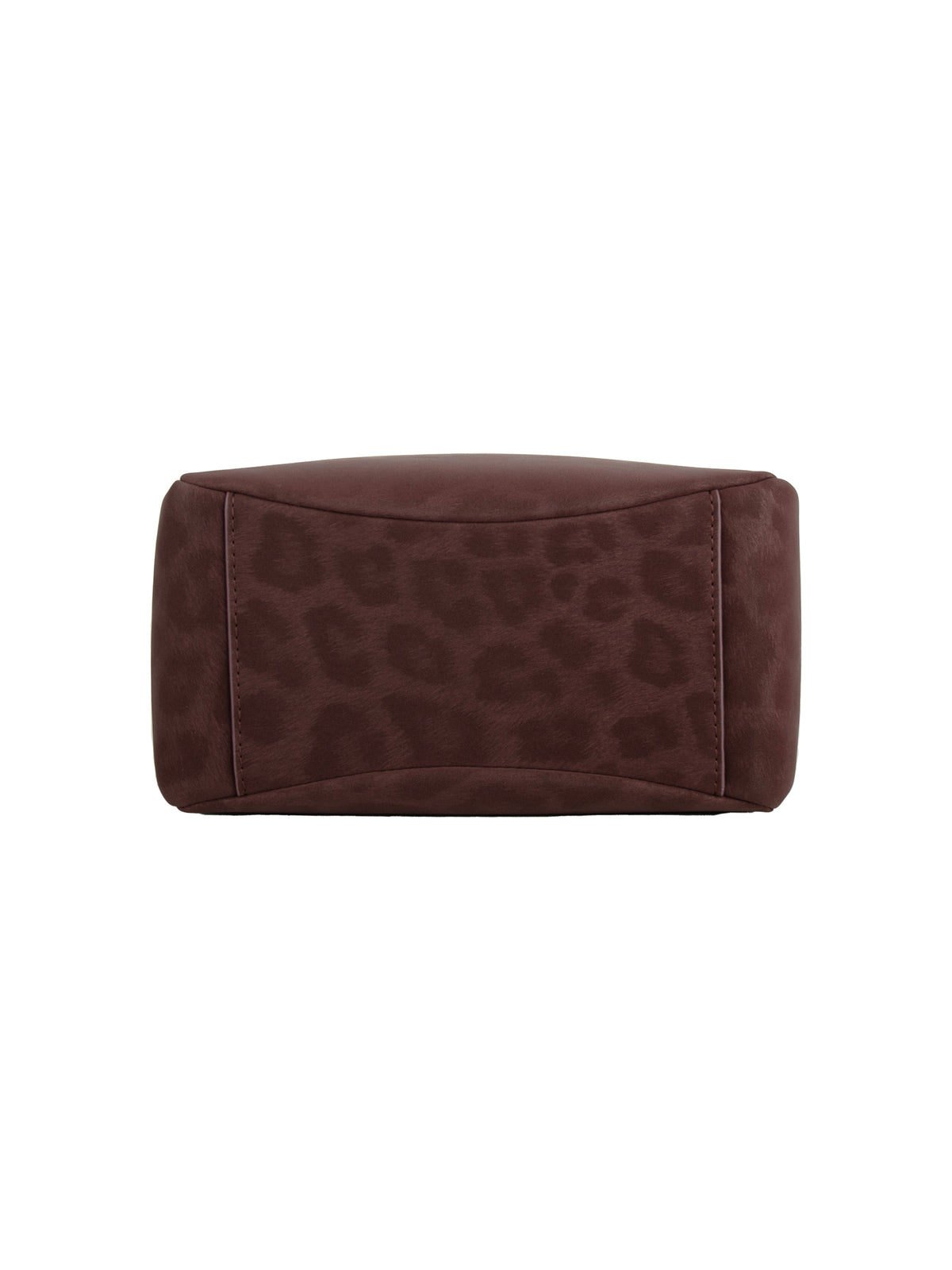 Beatrix  Top Handle Crossbody Bag（3.0） - Red wine with leopard print