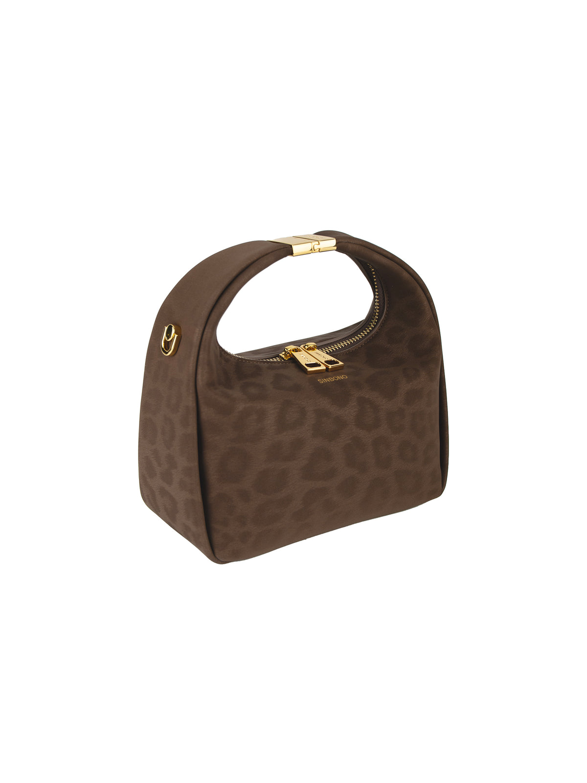 Beatrix  Top Handle Crossbody Bag（3.0） -Dark brown leopard print