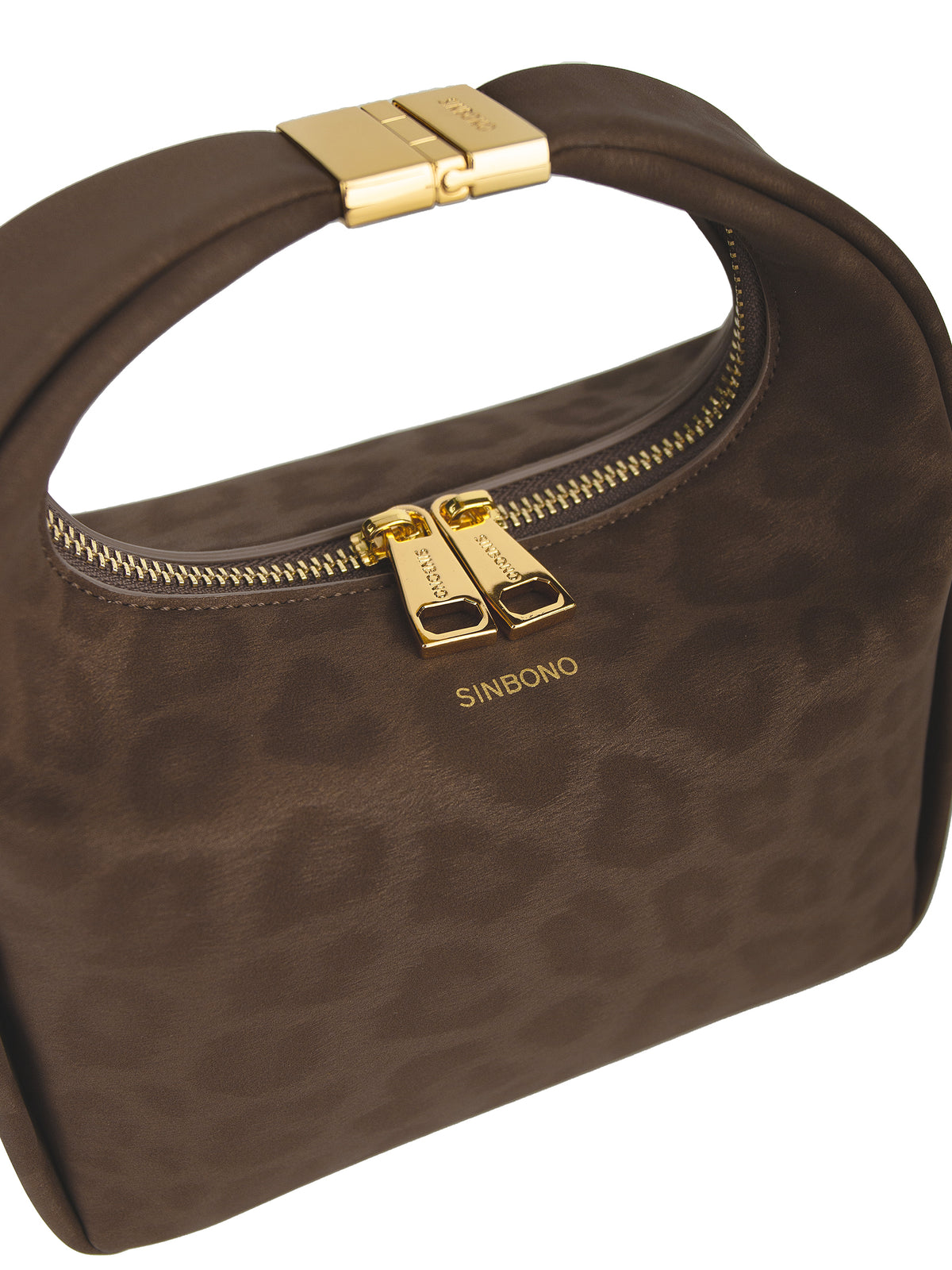 Beatrix  Top Handle Crossbody Bag（3.0） -Dark brown leopard print