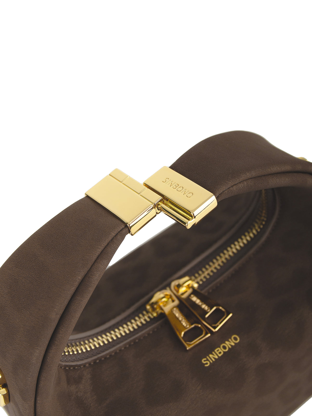 Beatrix  Top Handle Crossbody Bag（3.0） -Dark brown leopard print