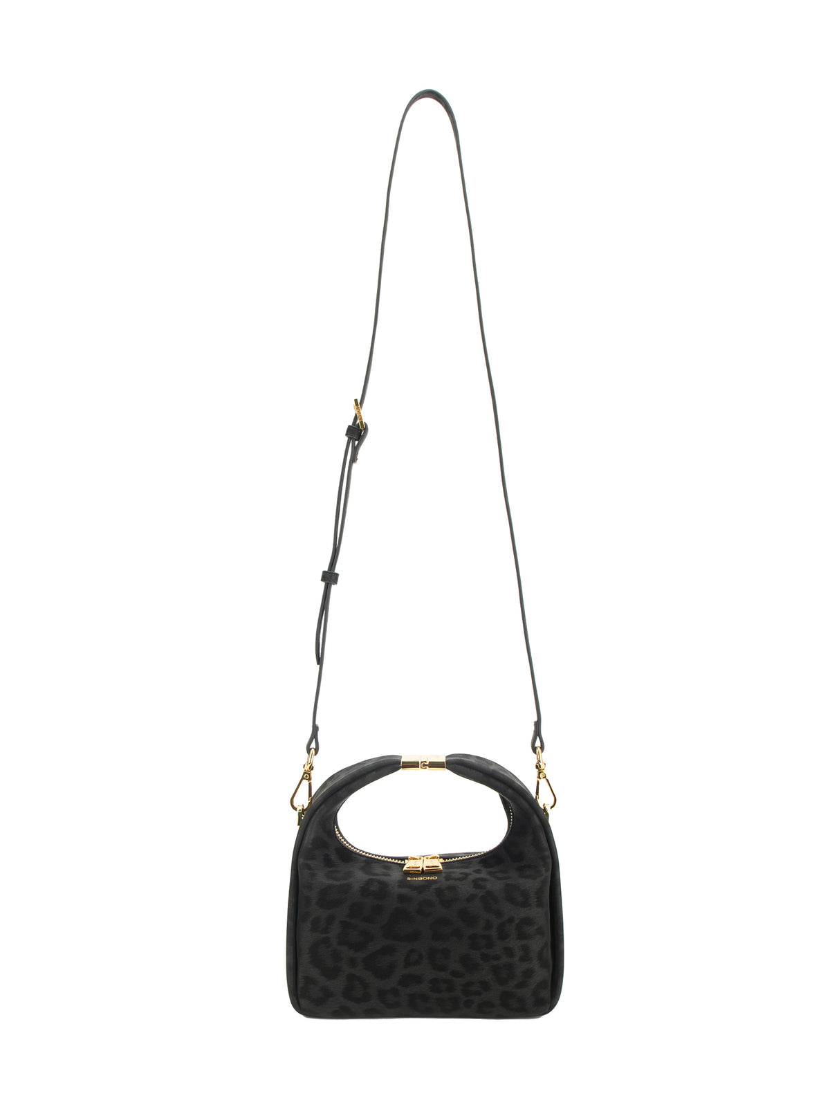 Beatrix  Top Handle Crossbody Bag（3.0） - Black Leopar Print